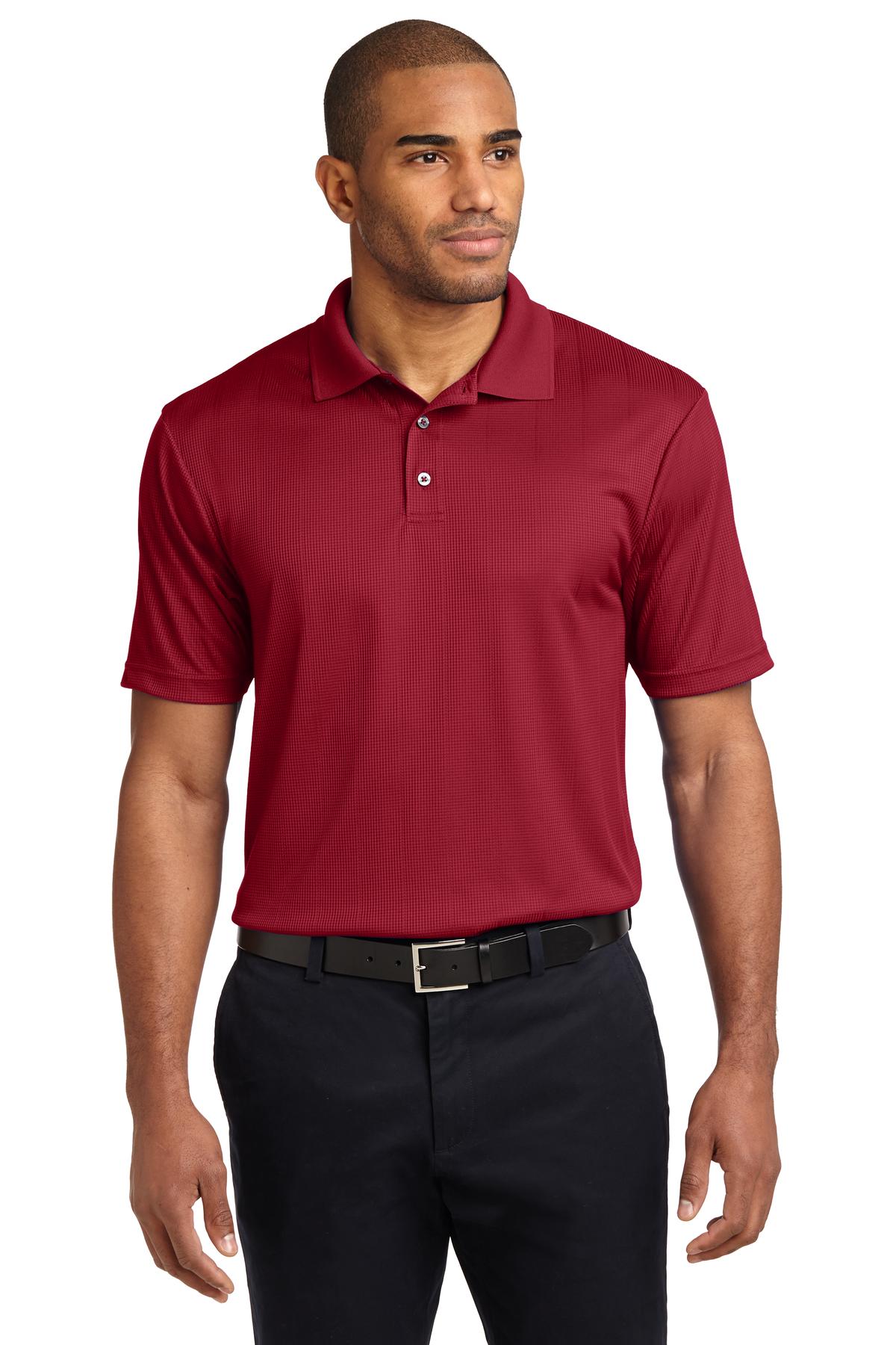 Custom Embroidered - Port Authority© Performance Fine Jacquard Polo. K528