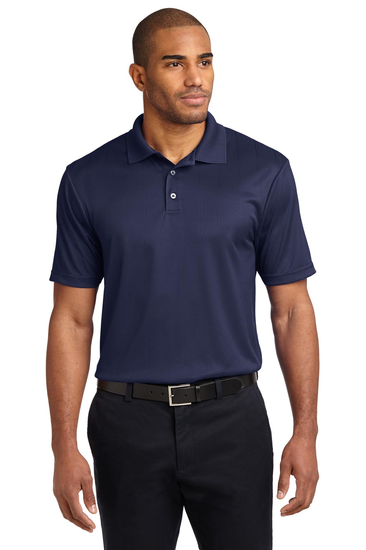 Custom Embroidered - Port Authority© Performance Fine Jacquard Polo. K528