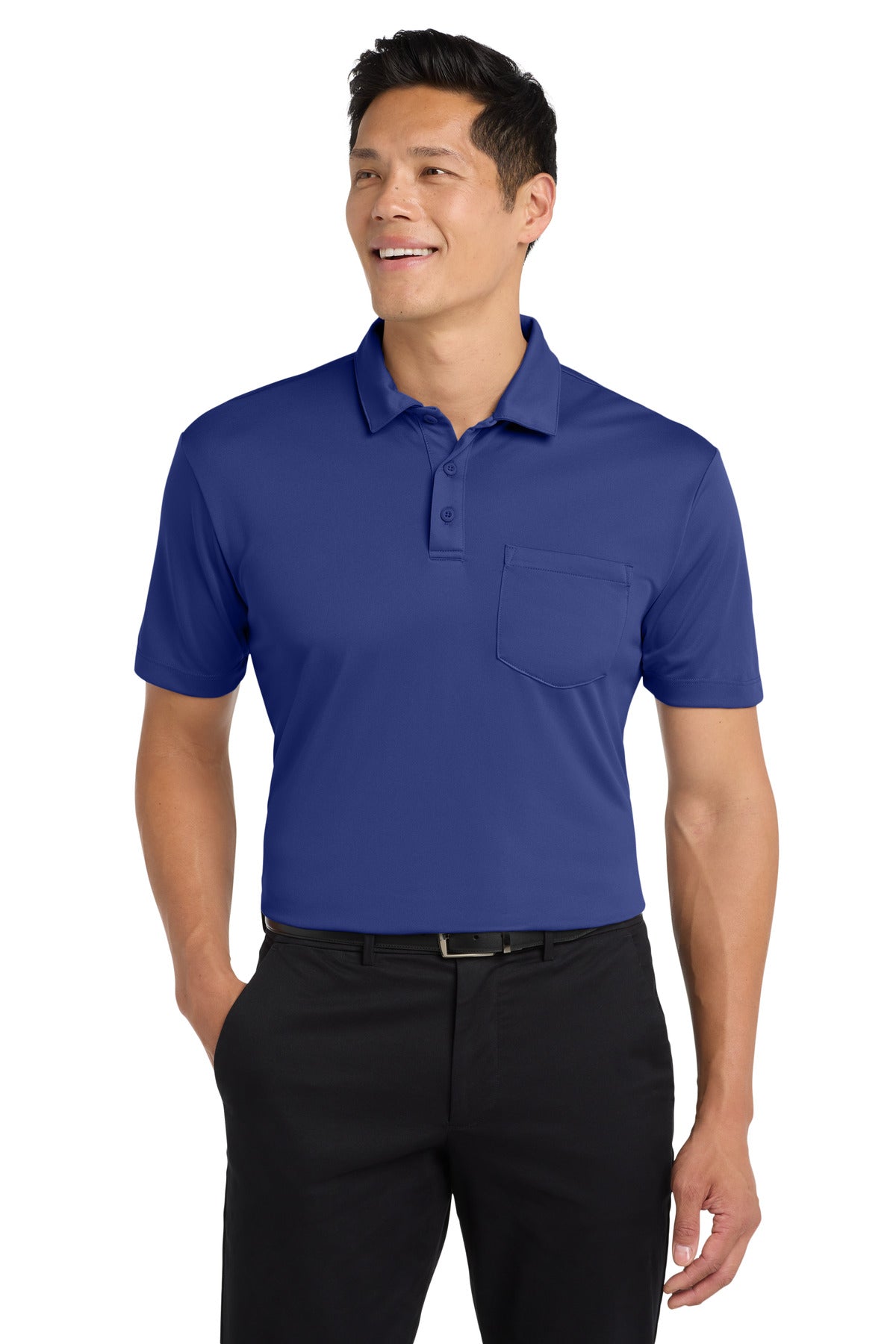 Custom Embroidery or DTF Print - Port Authority ®  Silk Touch™ Performance Pocket Polo. K540P