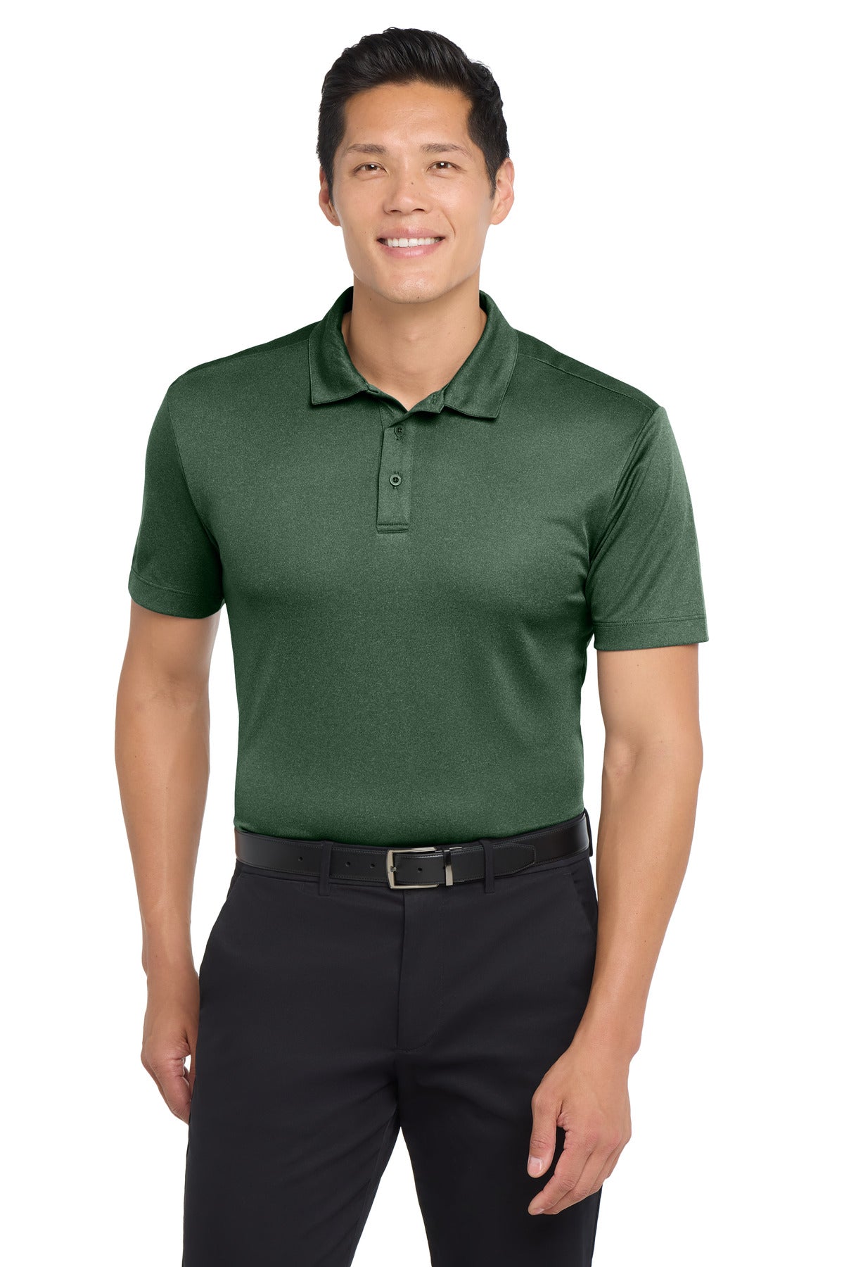 Custom Embroidery or DTF Print - Port Authority  ®  Heathered Silk Touch  ™  Performance Polo. K542
