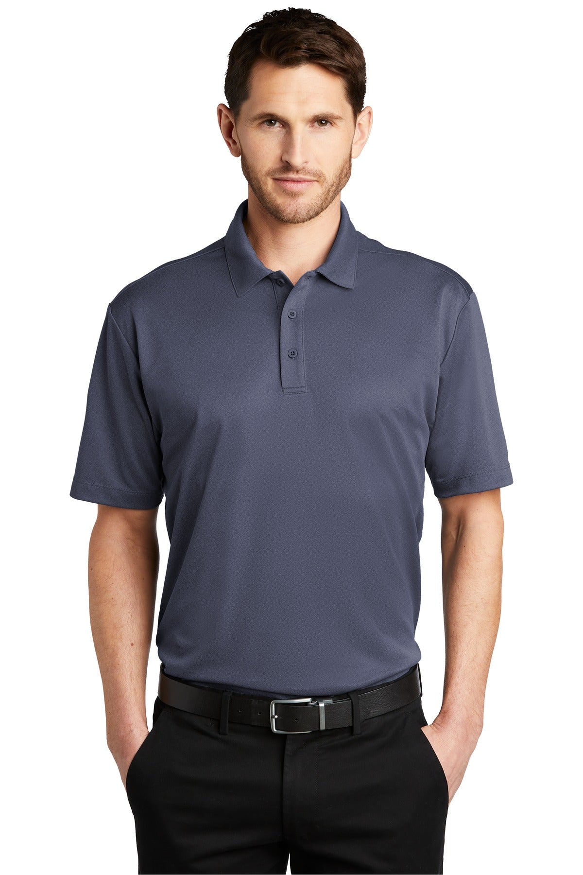 Custom Embroidered - Port Authority © Heathered Silk Touch © Performance Polo. K542