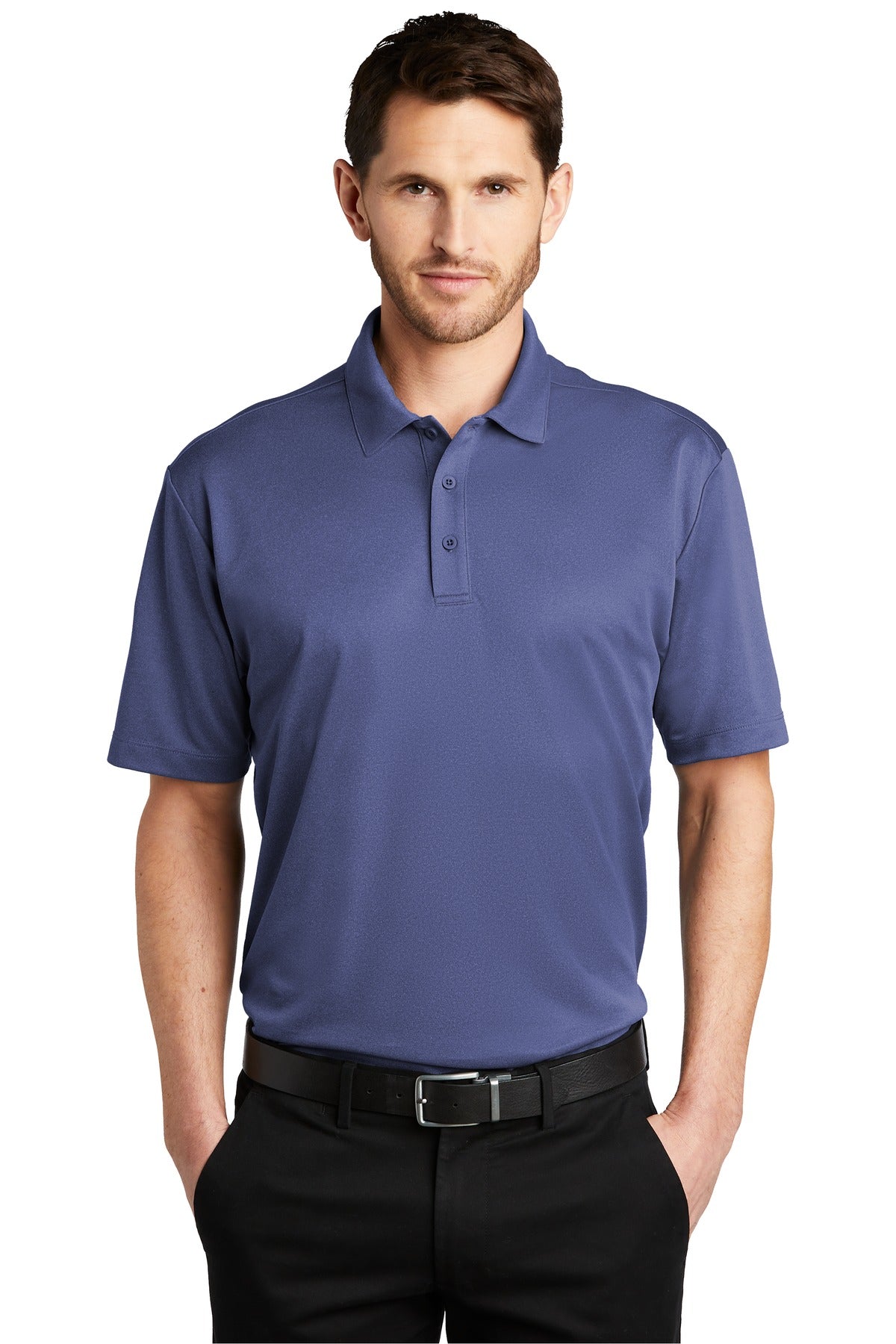 Custom Embroidered - Port Authority © Heathered Silk Touch © Performance Polo. K542
