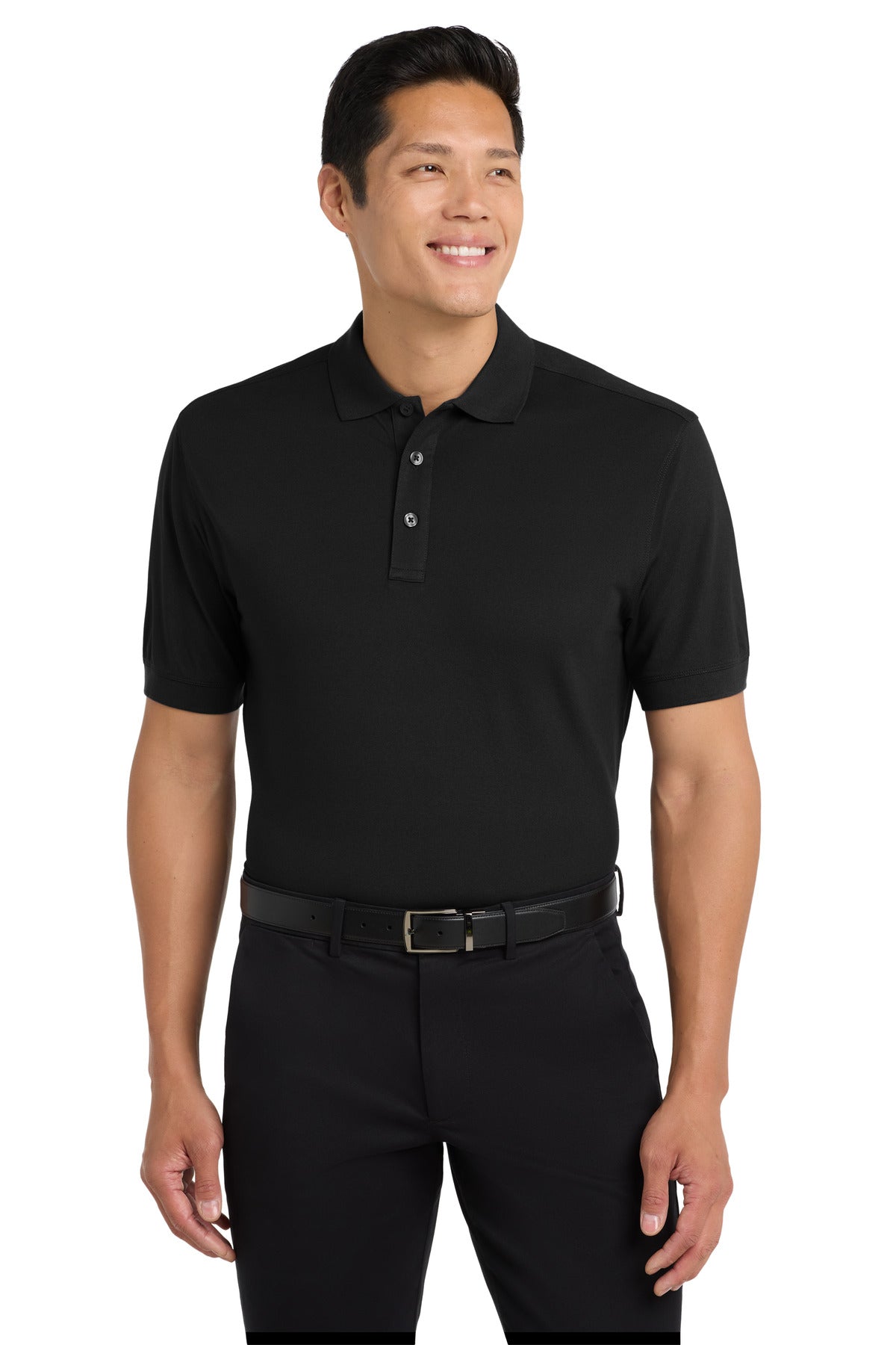 Custom Embroidery or DTF Print - Port Authority ®  Stretch Pique Polo. K555