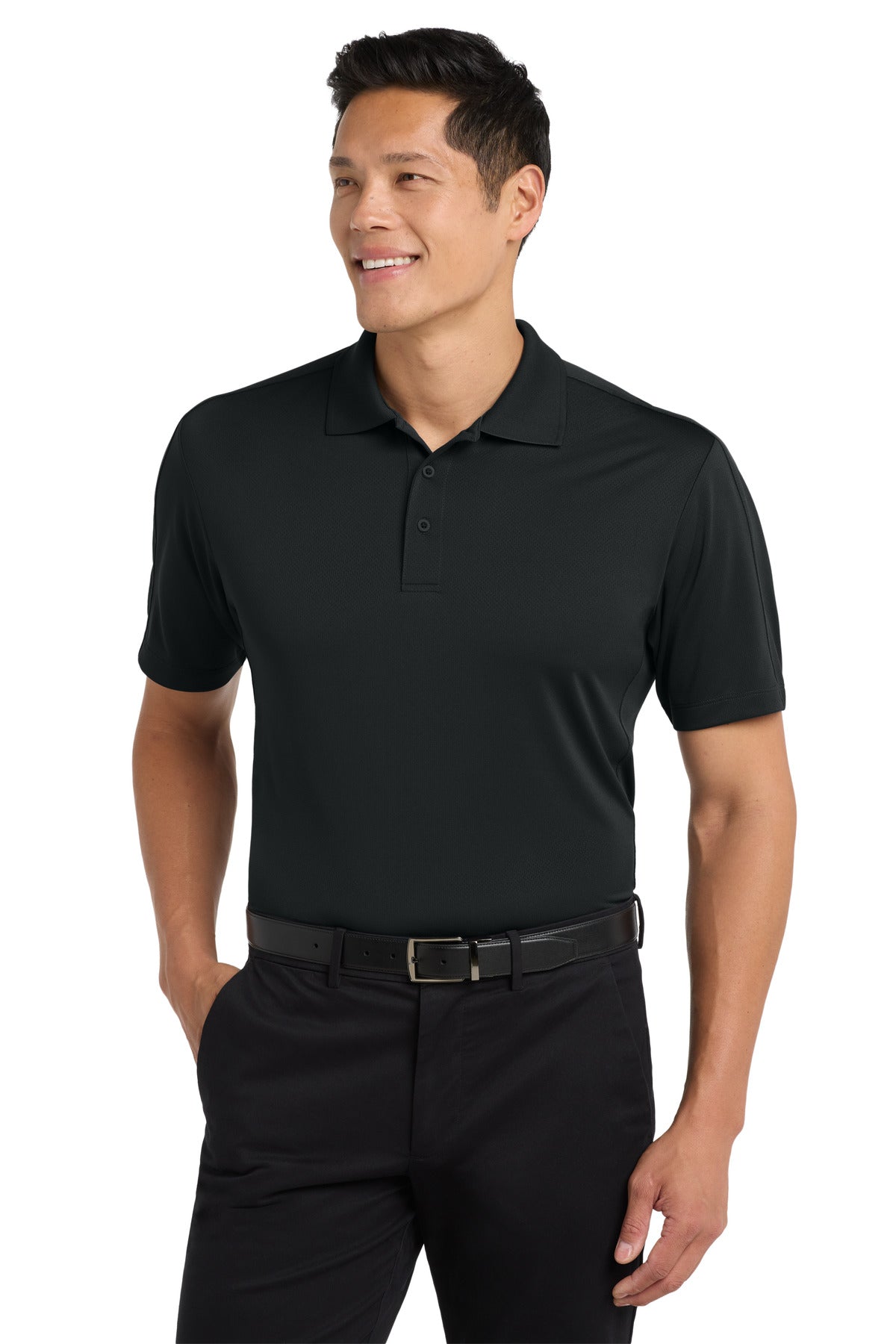 Custom Embroidery or DTF Print - Port Authority ®  Diamond Jacquard Polo. K569