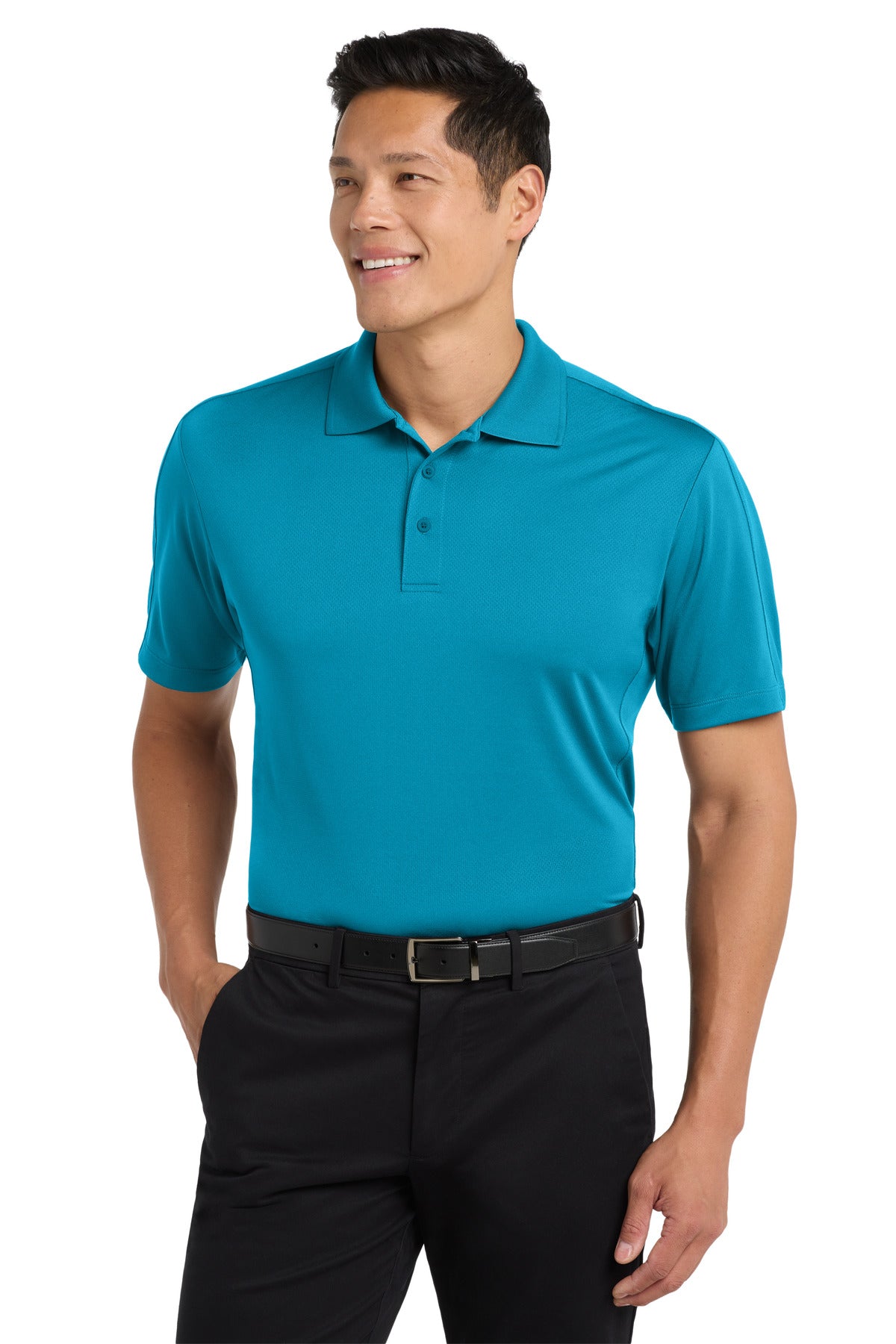 Custom Embroidery or DTF Print - Port Authority ®  Diamond Jacquard Polo. K569