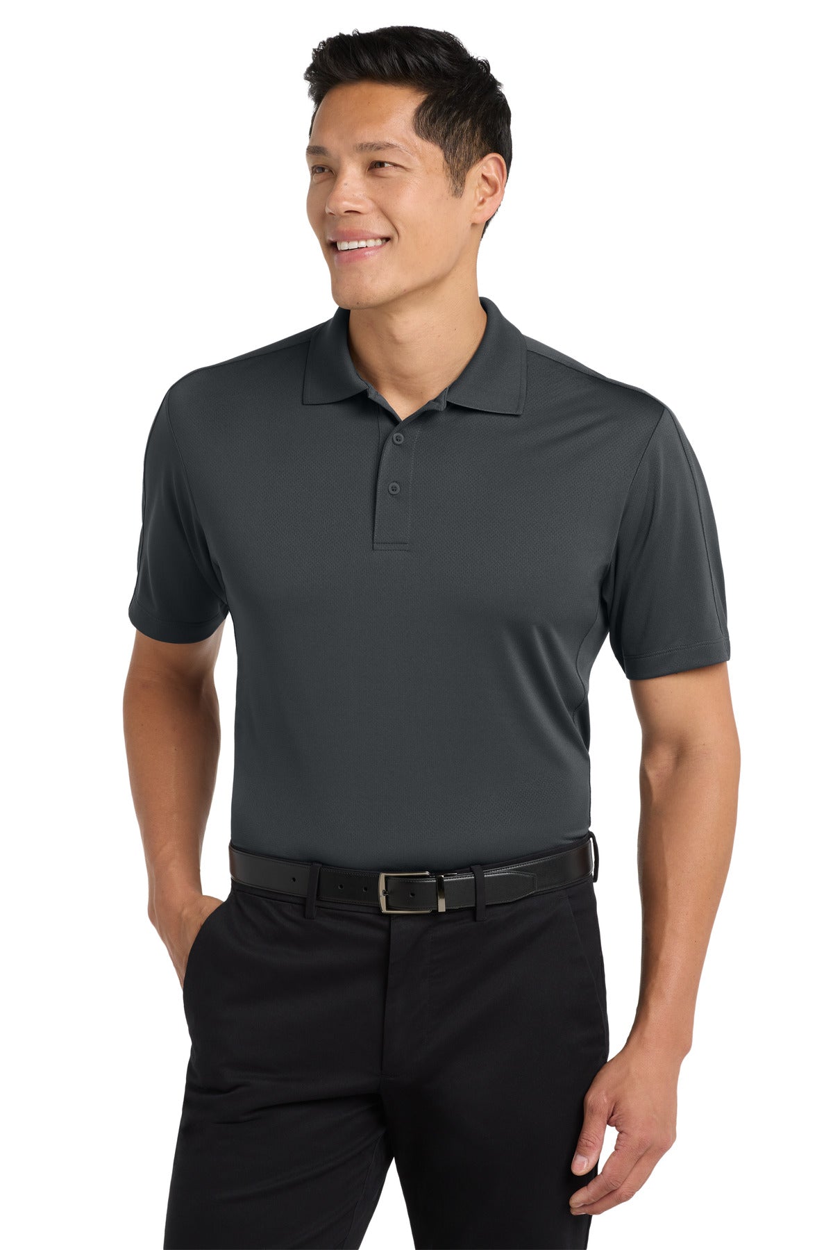 Custom Embroidery or DTF Print - Port Authority ®  Diamond Jacquard Polo. K569
