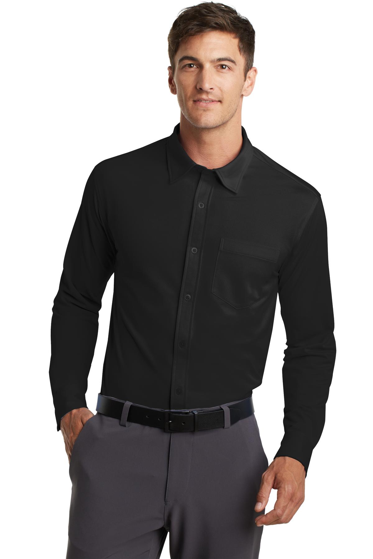 Custom Embroidered - Port Authority© Dimension Knit Dress Shirt. K570