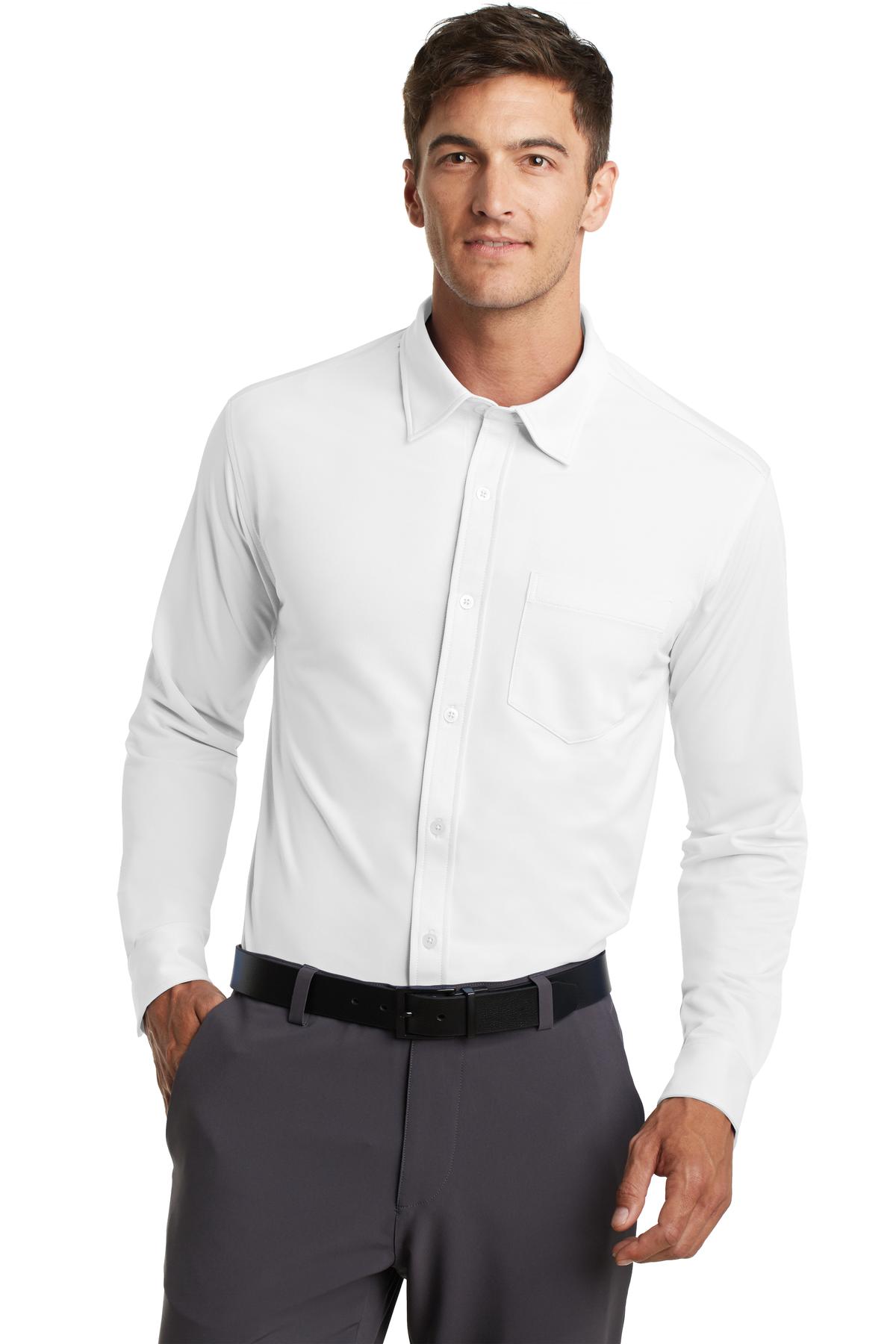 Custom Embroidered - Port Authority© Dimension Knit Dress Shirt. K570