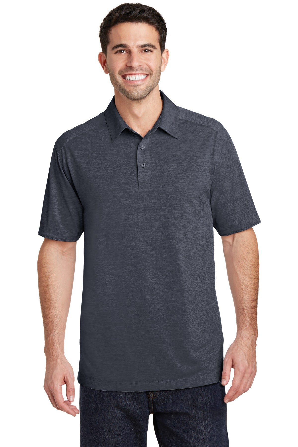 Custom Embroidery or DTF Print - Port Authority ®  Digi Heather Performance Polo. K574