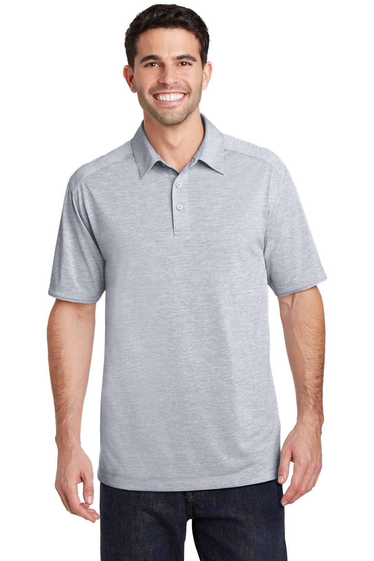 Custom Embroidery or DTF Print - Port Authority ®  Digi Heather Performance Polo. K574