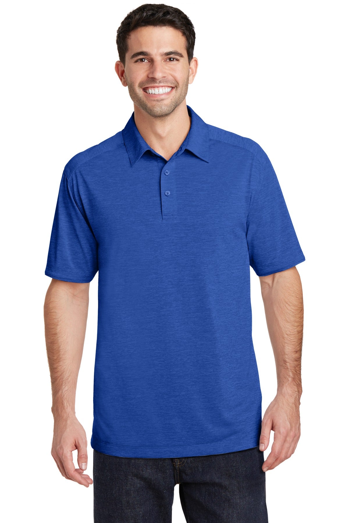 Custom Embroidery or DTF Print - Port Authority ®  Digi Heather Performance Polo. K574