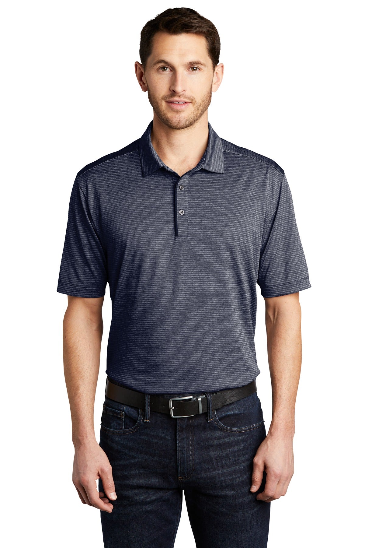 Custom Embroidered - Port Authority © Shadow Stripe Polo. K585
