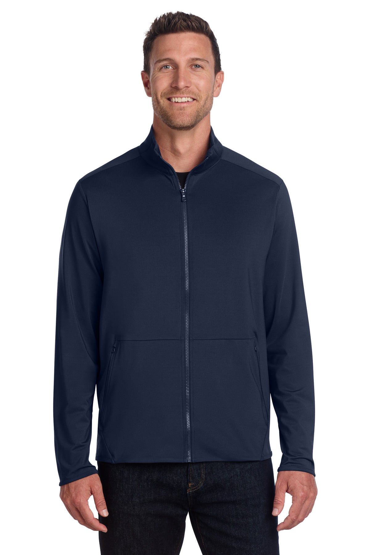 Custom Embroidery or DTF Print - Port Authority ®  Accord Stretch Fleece Full-Zip K595
