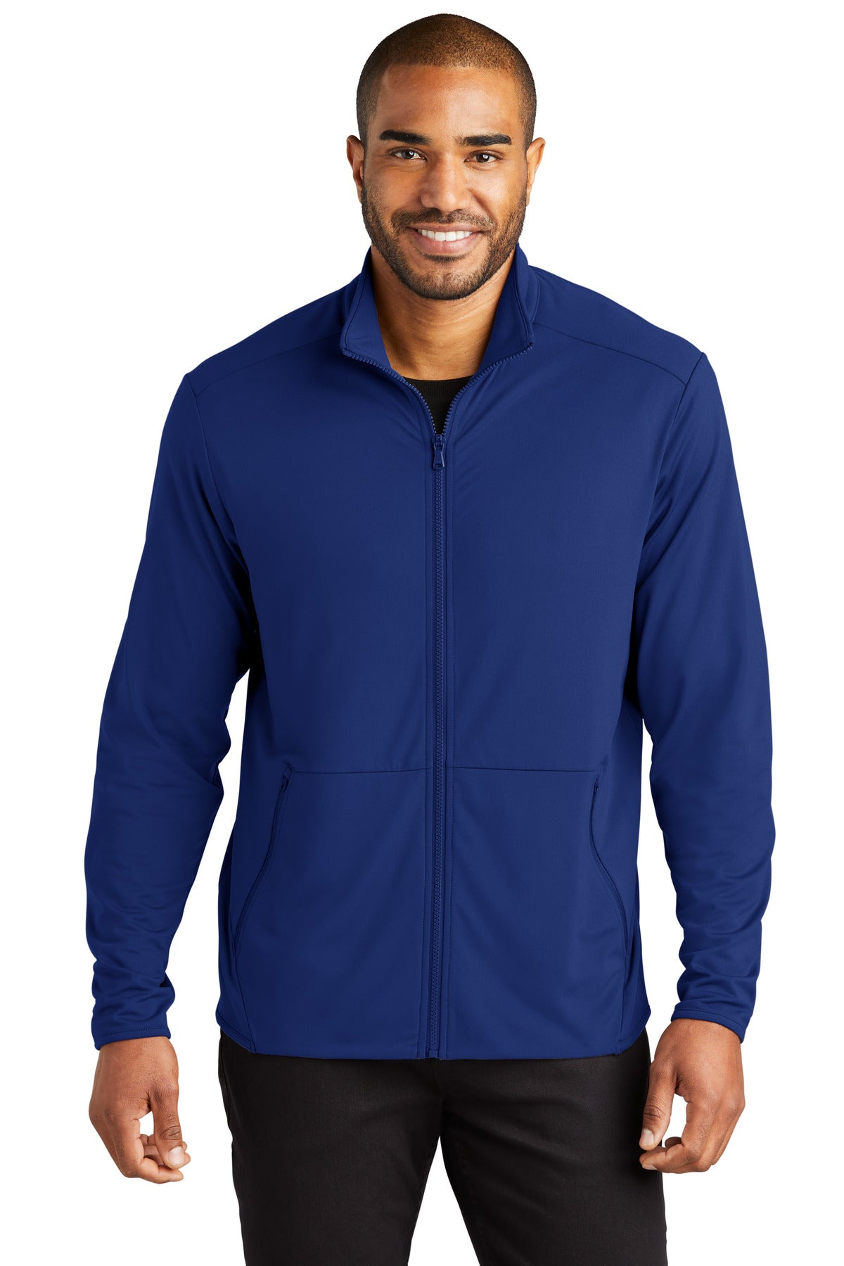 Custom Embroidered or DTF Print on Port Authority ®  Accord Stretch Fleece Full-Zip K595