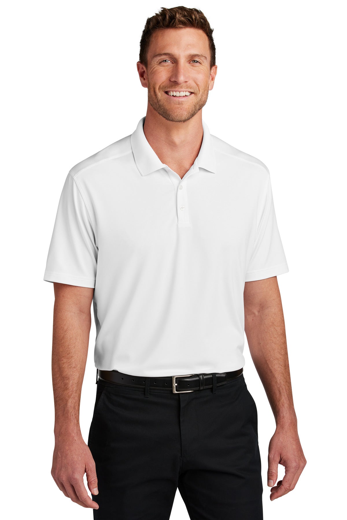 Custom Embroidered - Port Authority© City Stretch Flat Knit Polo K683
