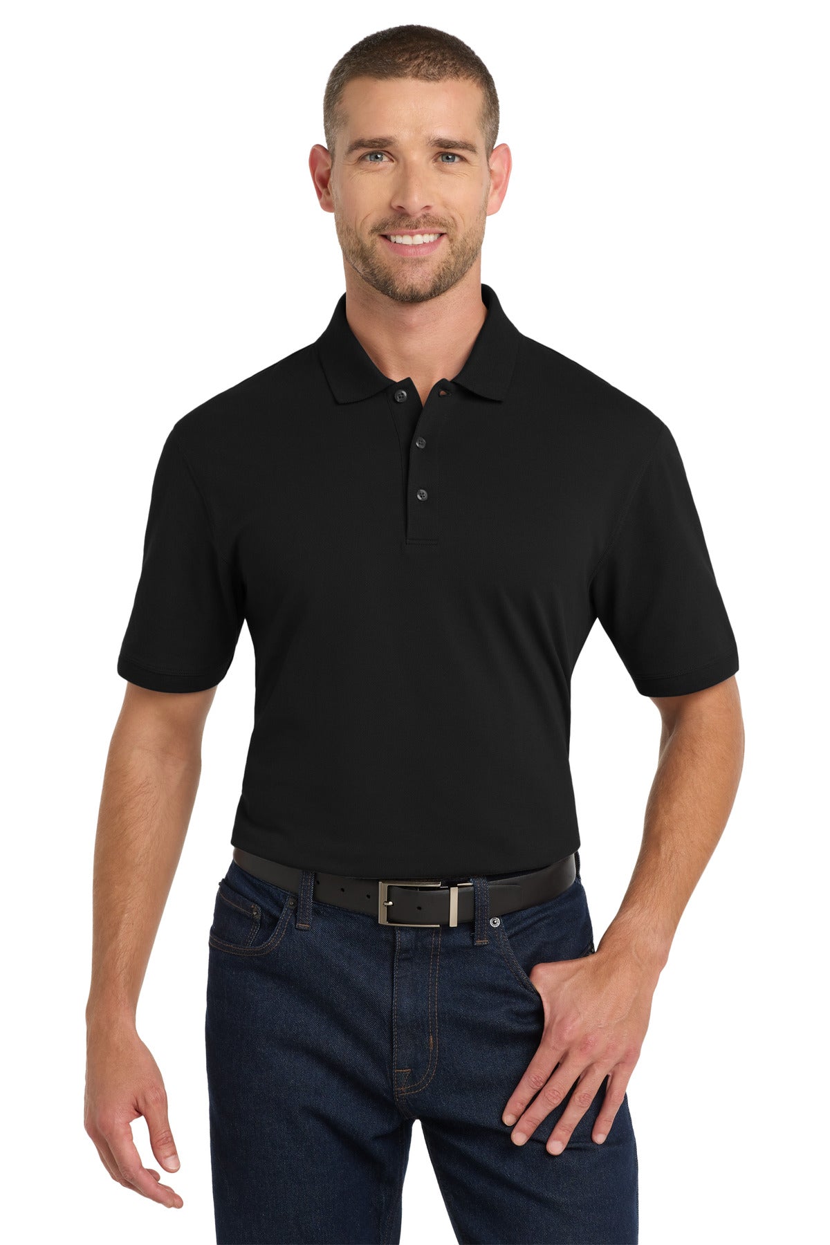 Custom Embroidery or DTF Print - Port Authority ®  EZCotton ®  Polo. K8000