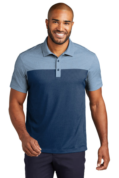Custom Embroidered - Port Authority® Fine Pique Blend Blocked Polo K831