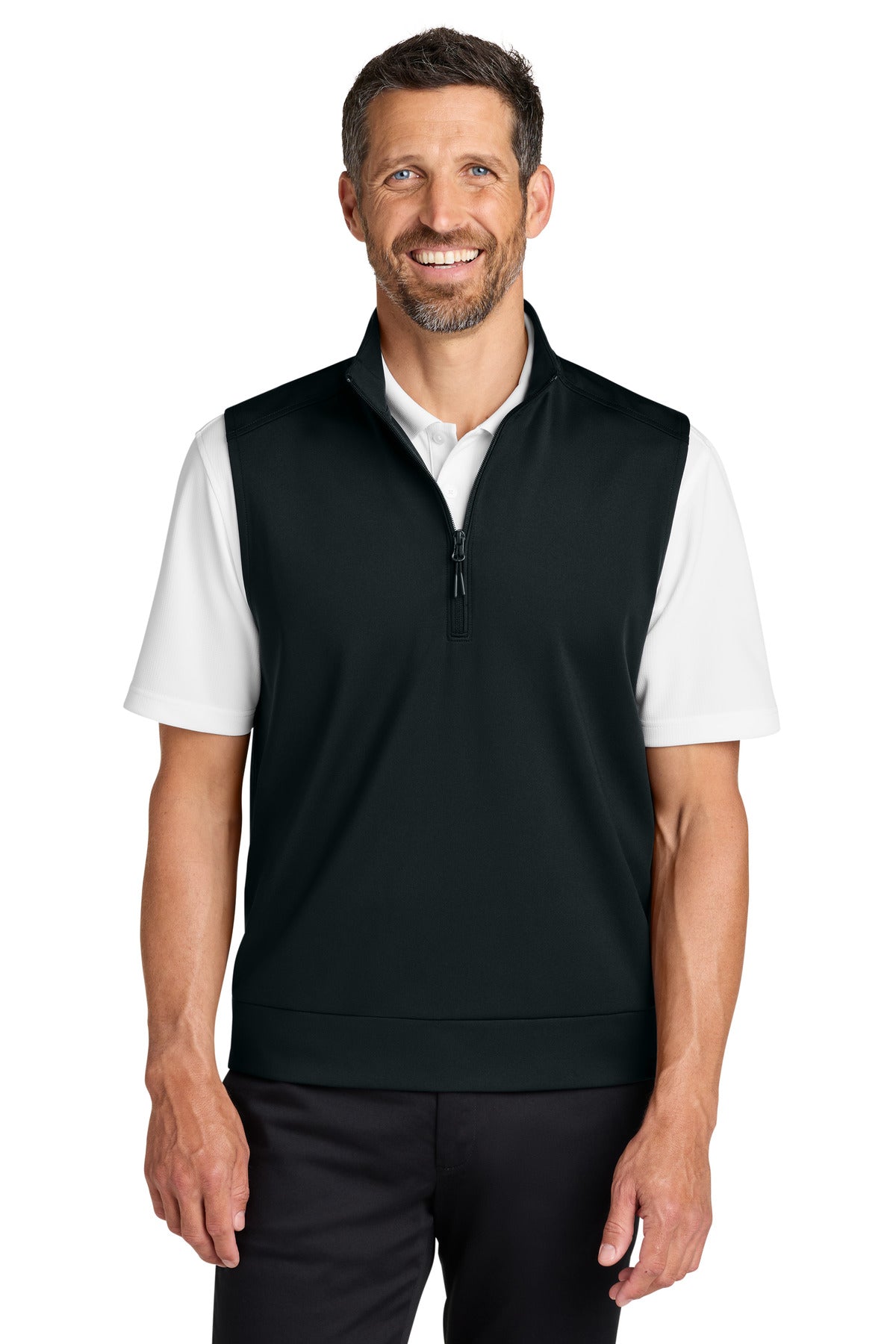 Custom Embroidery or DTF Print - Port Authority ®  C-FREE ®  Double Knit 1/4-Zip Vest K880V