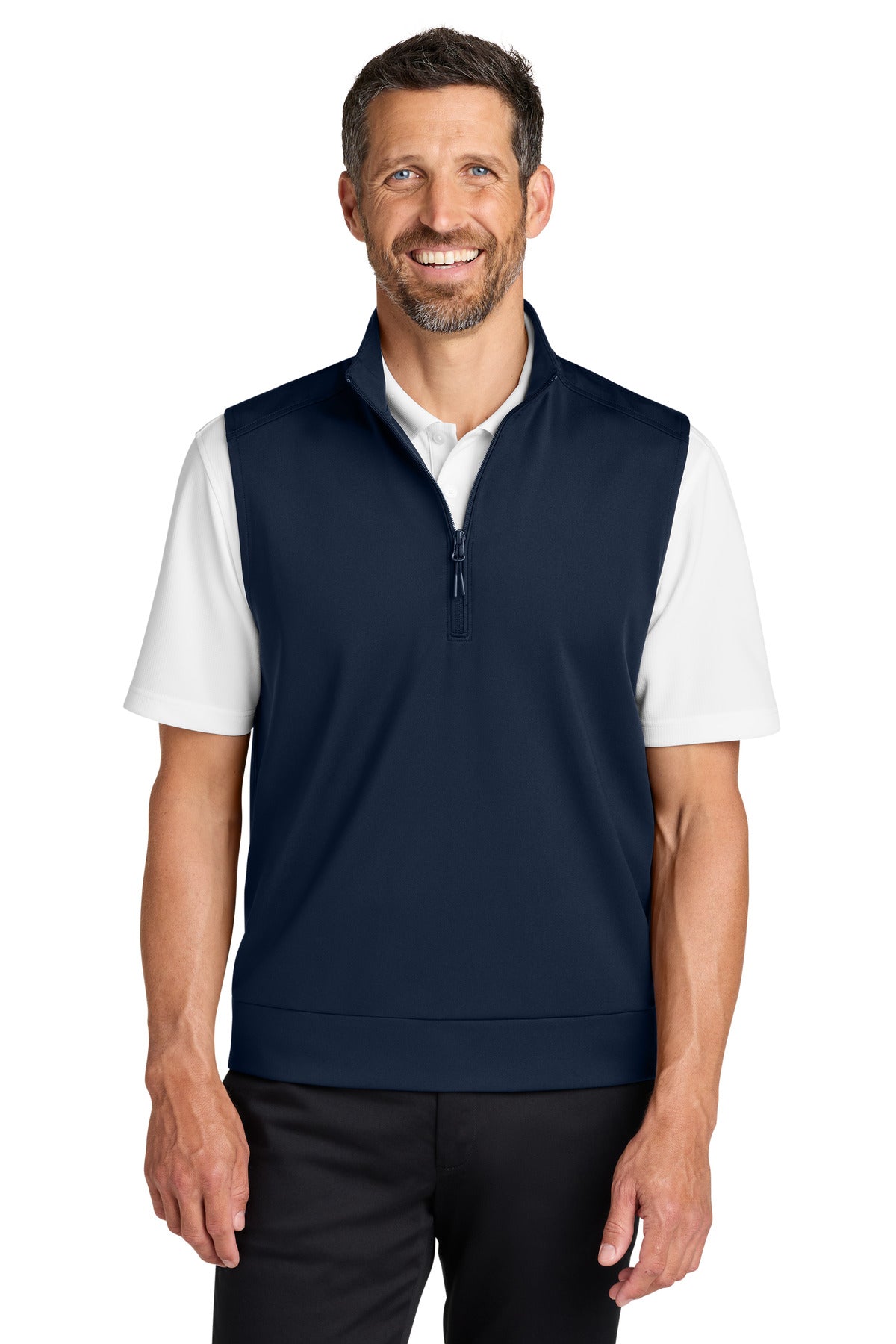 Custom Embroidery or DTF Print - Port Authority ®  C-FREE ®  Double Knit 1/4-Zip Vest K880V