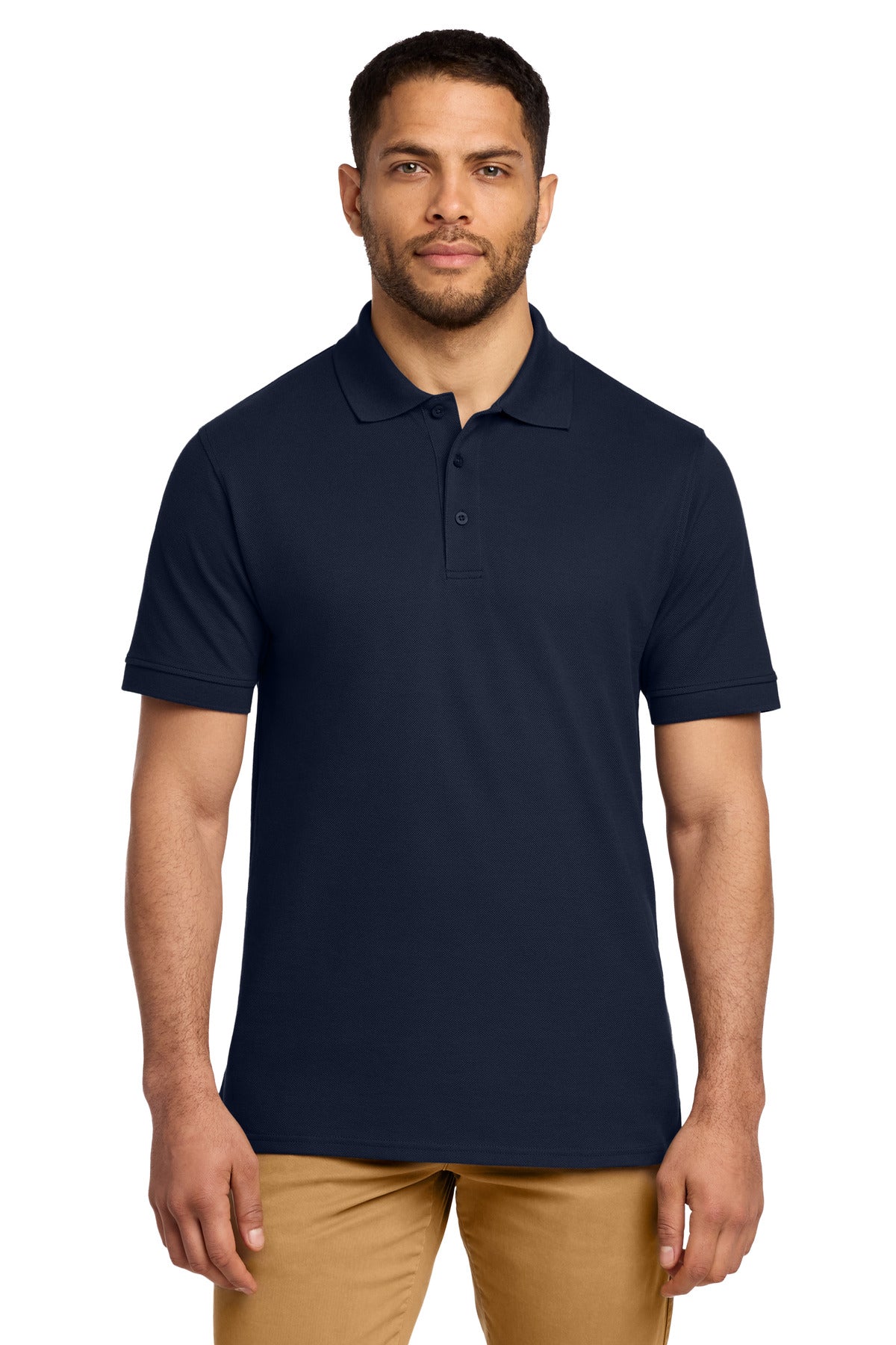Custom Embroidery or DTF Print - Port & Co ®  Combed Ring Spun Pique Polo. KP1500