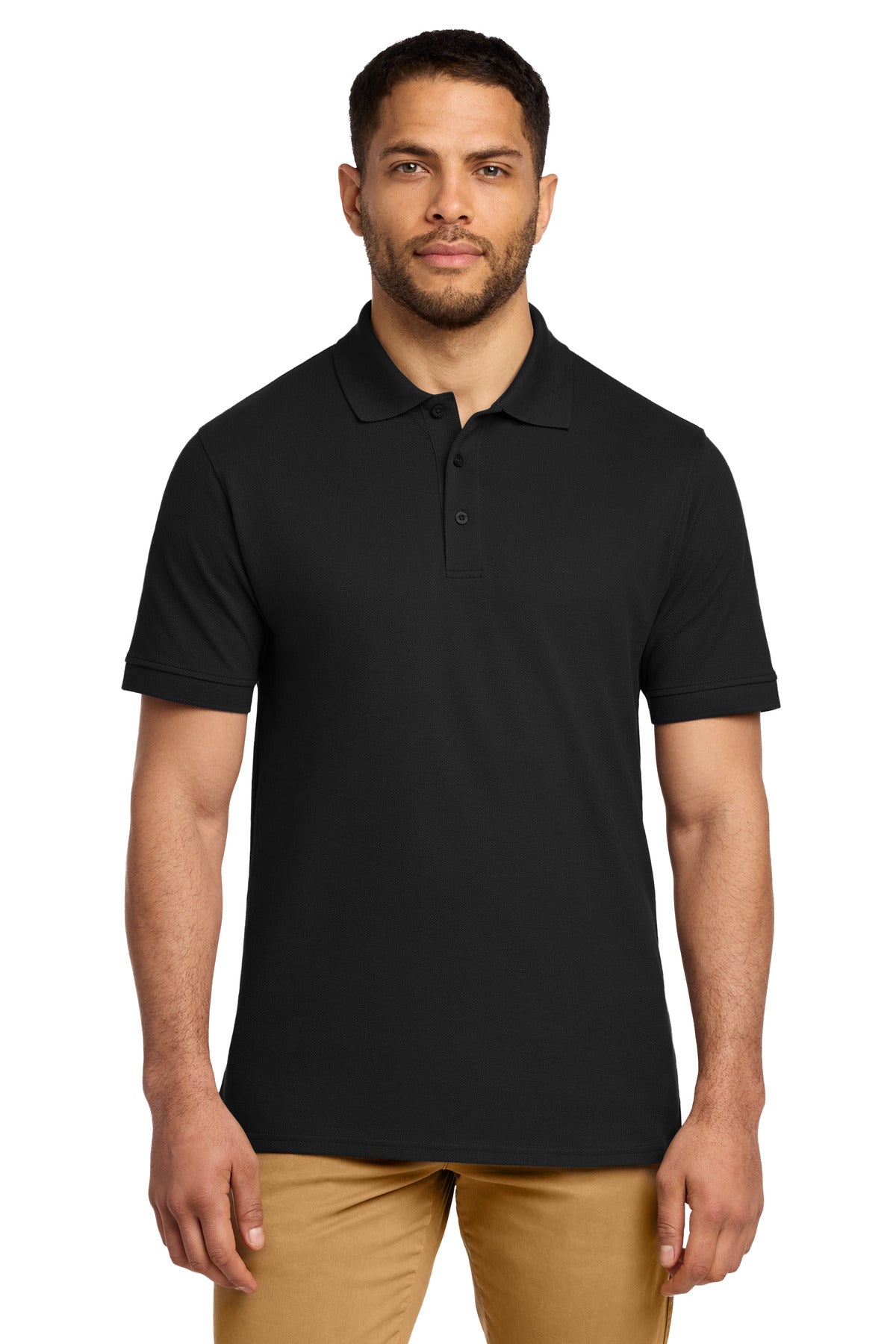 Custom Embroidery or DTF Print - Port & Co ®  Combed Ring Spun Pique Polo. KP1500