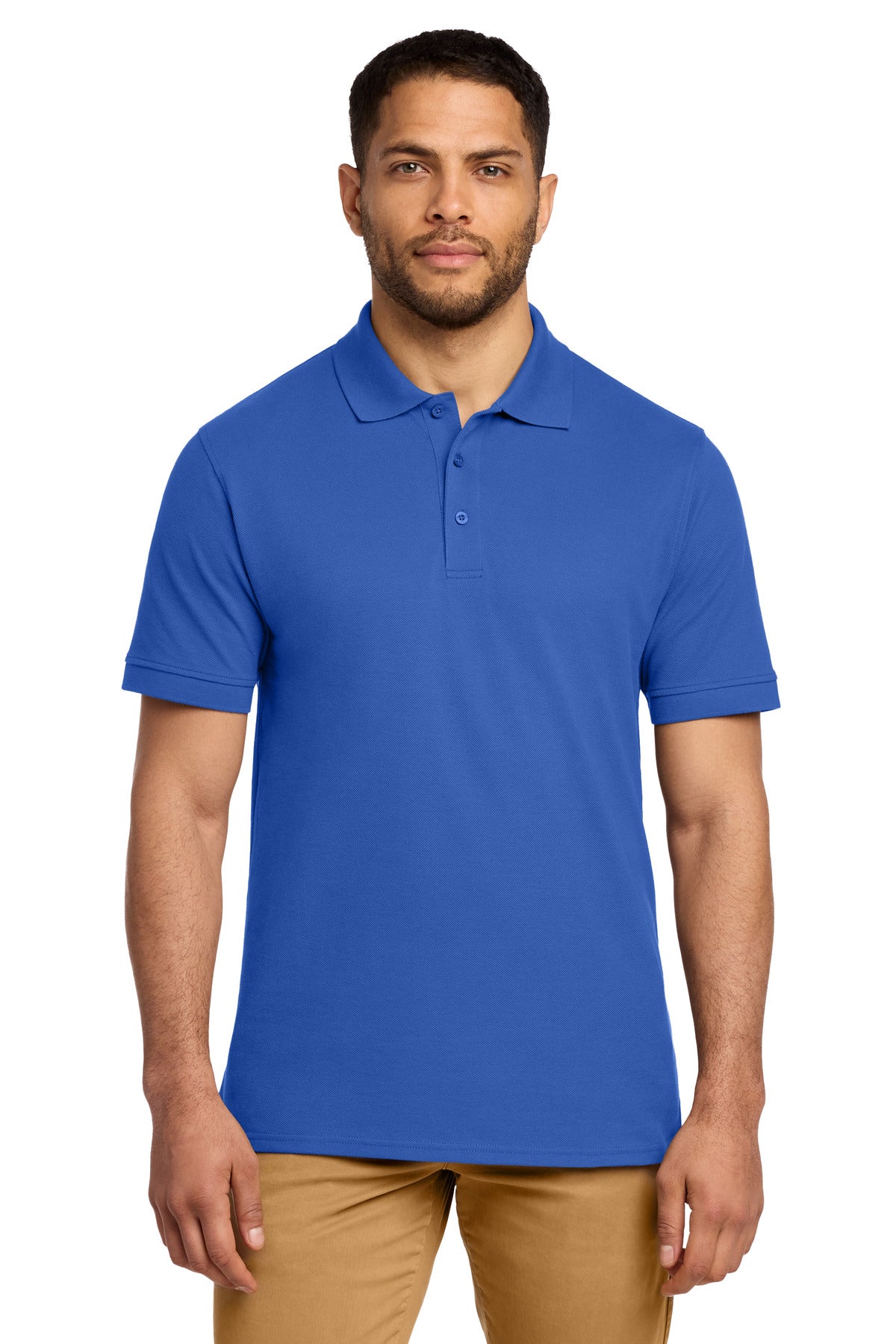 Custom Embroidery or DTF Print - Port & Co ®  Combed Ring Spun Pique Polo. KP1500