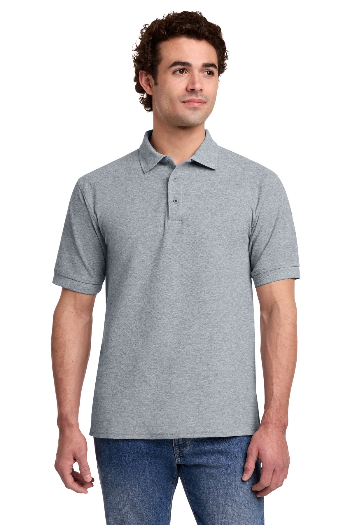 Custom Embroidery or DTF Print - Port & Co ®  Core Blend Pique Polo. KP155