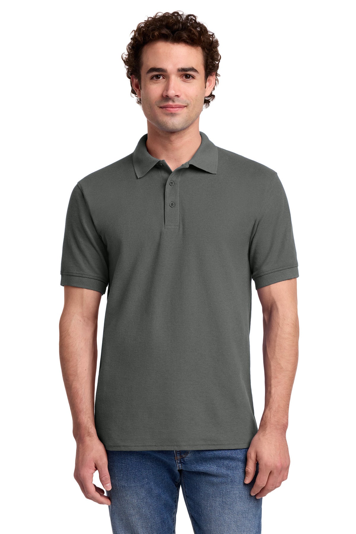 Custom Embroidery or DTF Print - Port & Co ®  Core Blend Pique Polo. KP155