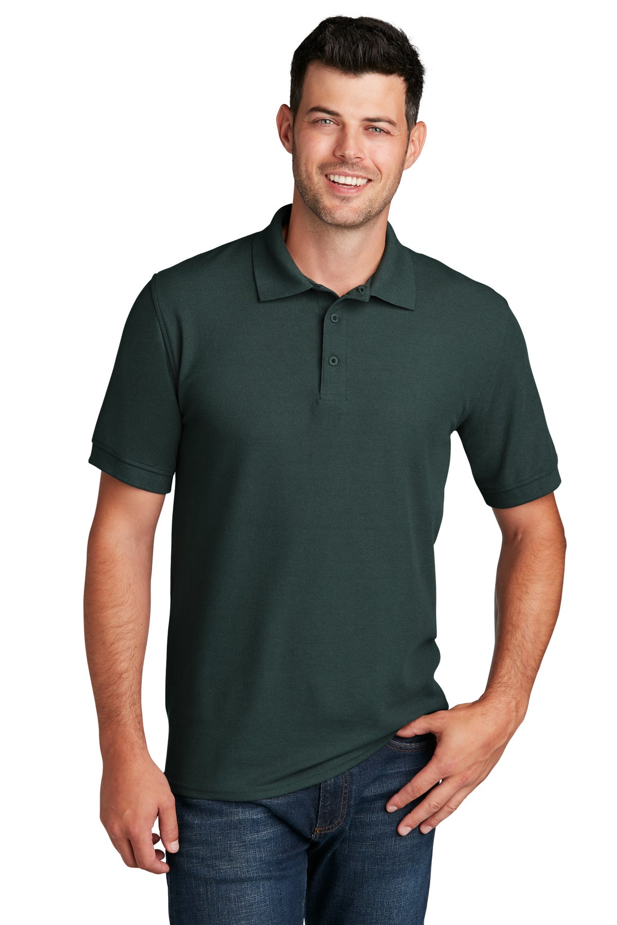 Custom Embroidered - Port & Company© Core Blend Pique Polo. KP155