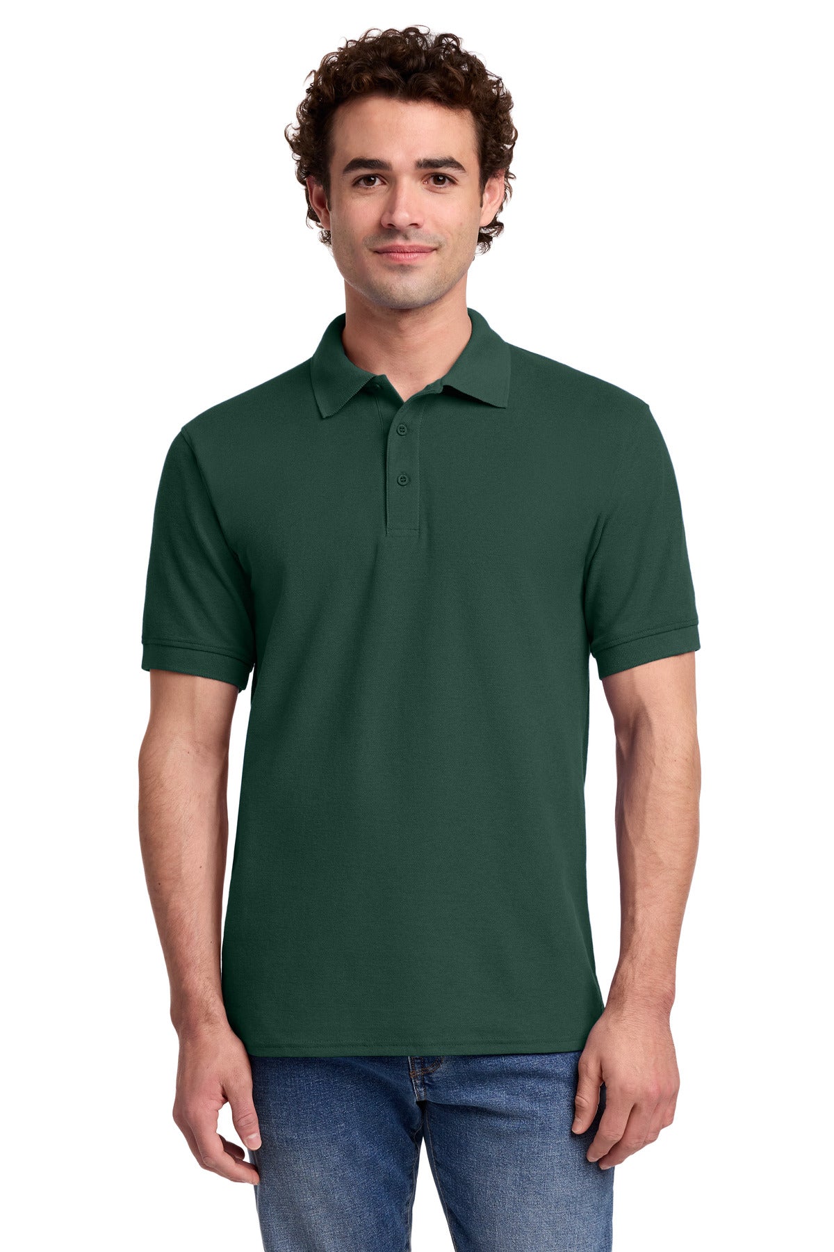 Custom Embroidery or DTF Print - Port & Co ®  Core Blend Pique Polo. KP155