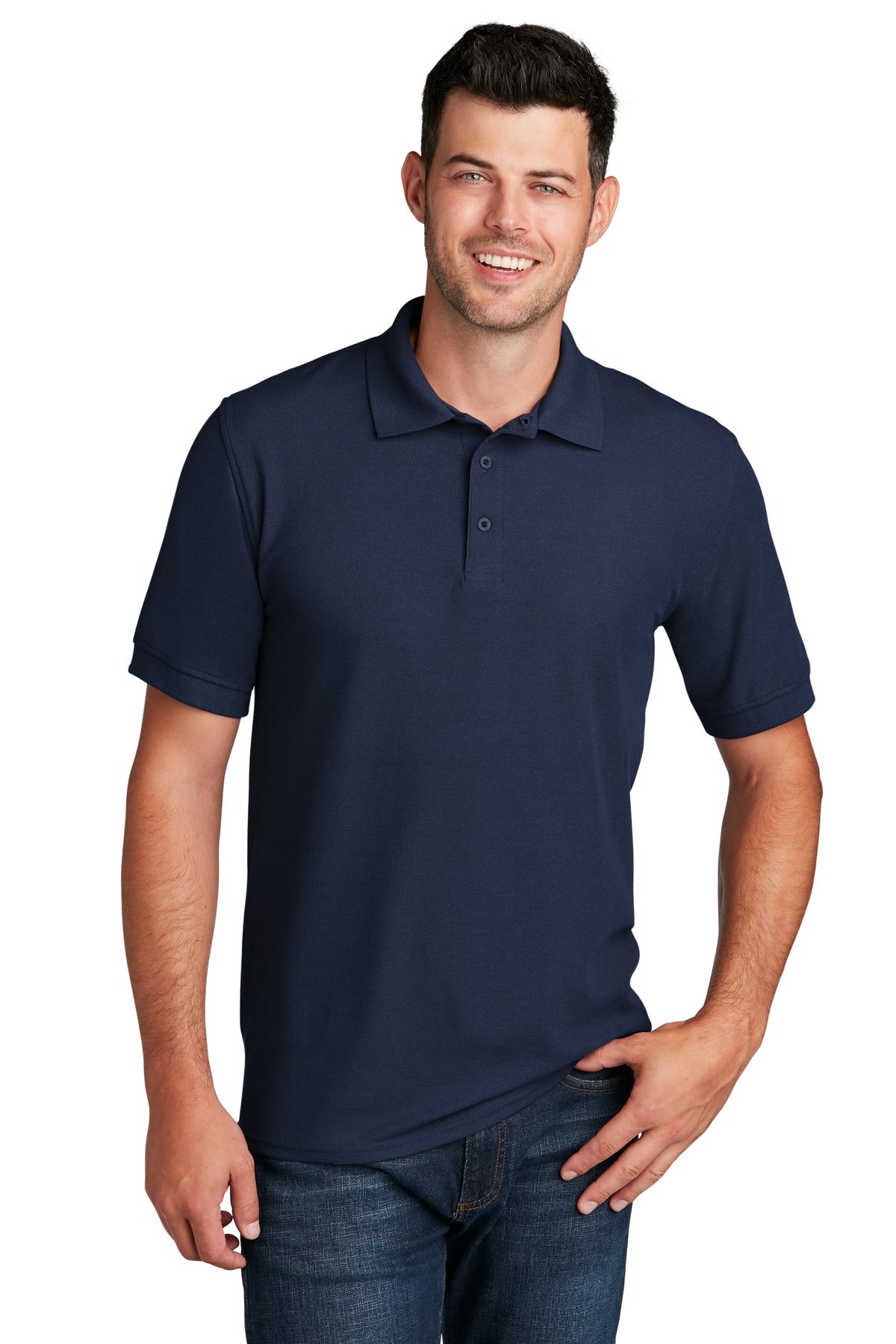 Custom Embroidered - Port & Company© Core Blend Pique Polo. KP155