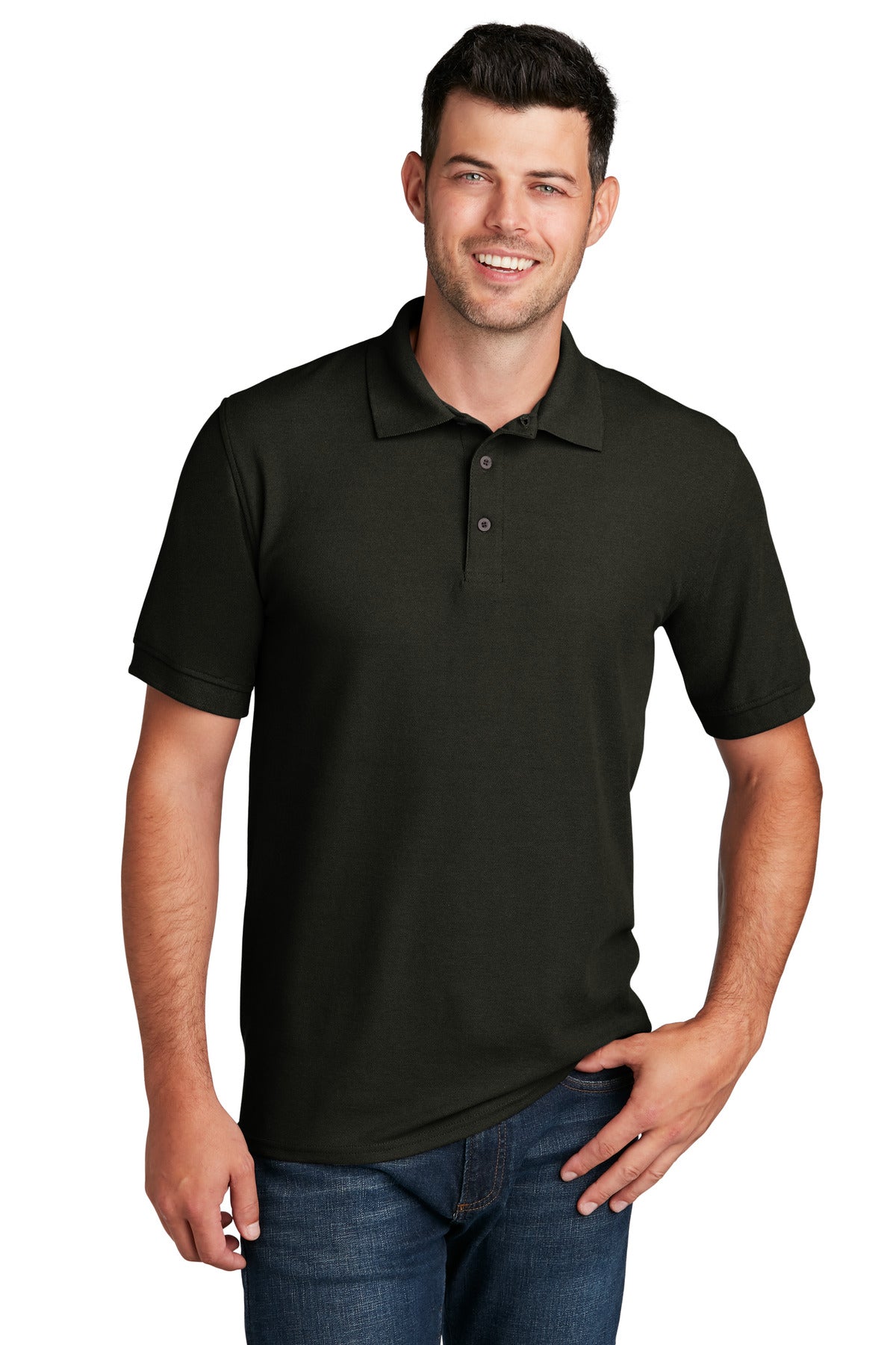 Custom Embroidered - Port & Company© Core Blend Pique Polo. KP155