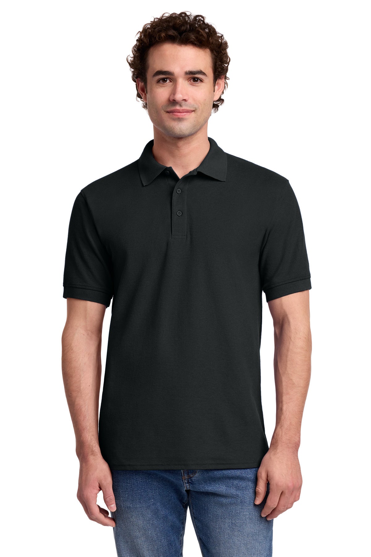 Custom Embroidery or DTF Print - Port & Co ®  Core Blend Pique Polo. KP155