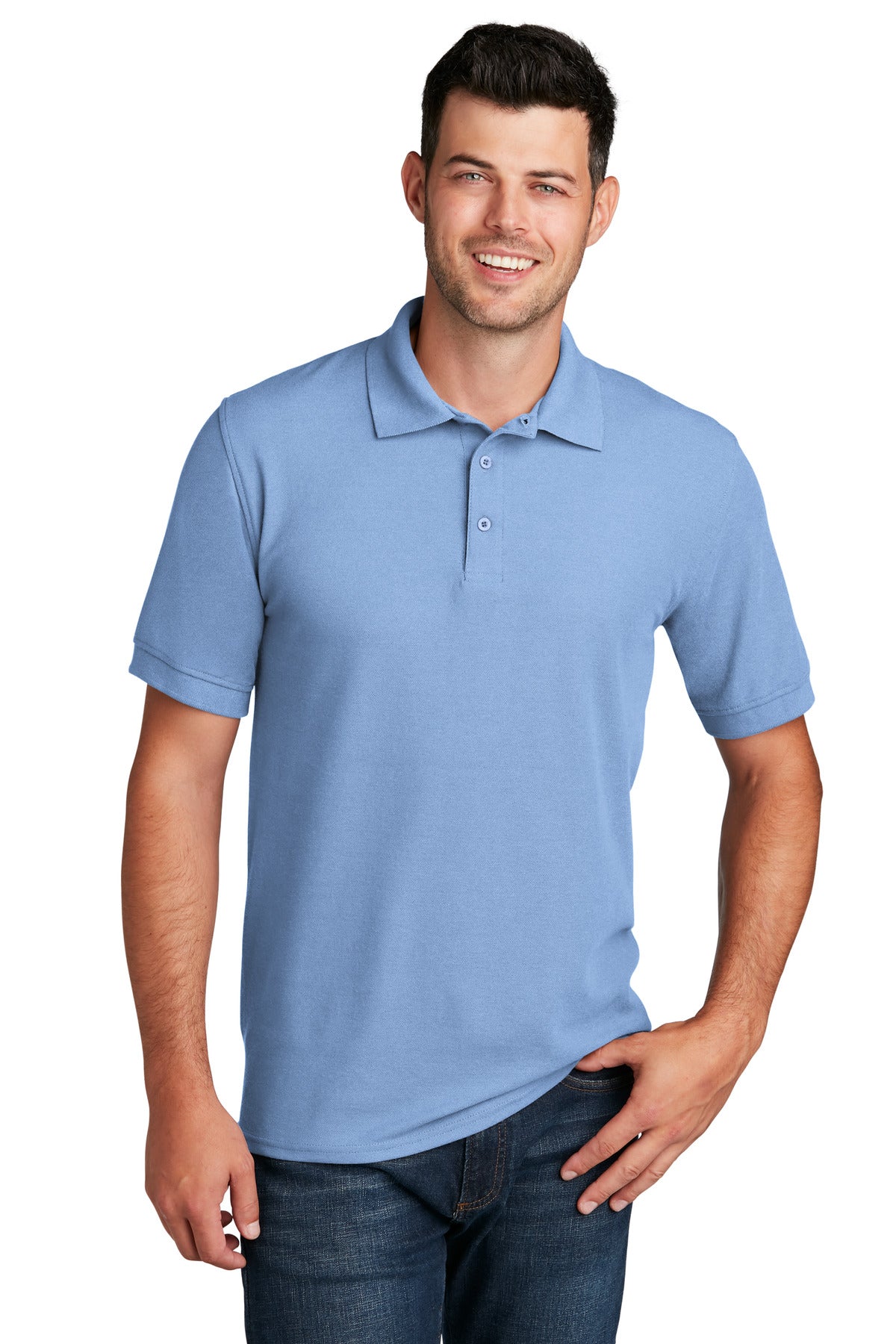 Custom Embroidered - Port & Company© Core Blend Pique Polo. KP155