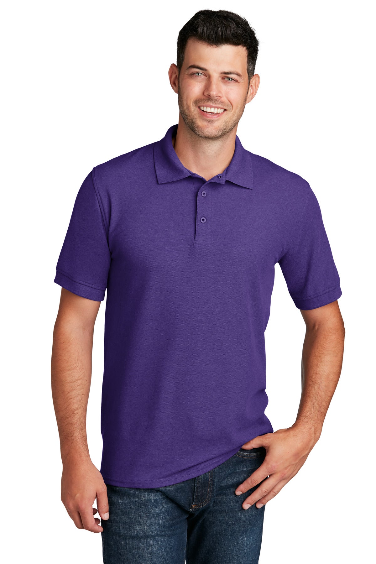 Custom Embroidered - Port & Company© Core Blend Pique Polo. KP155