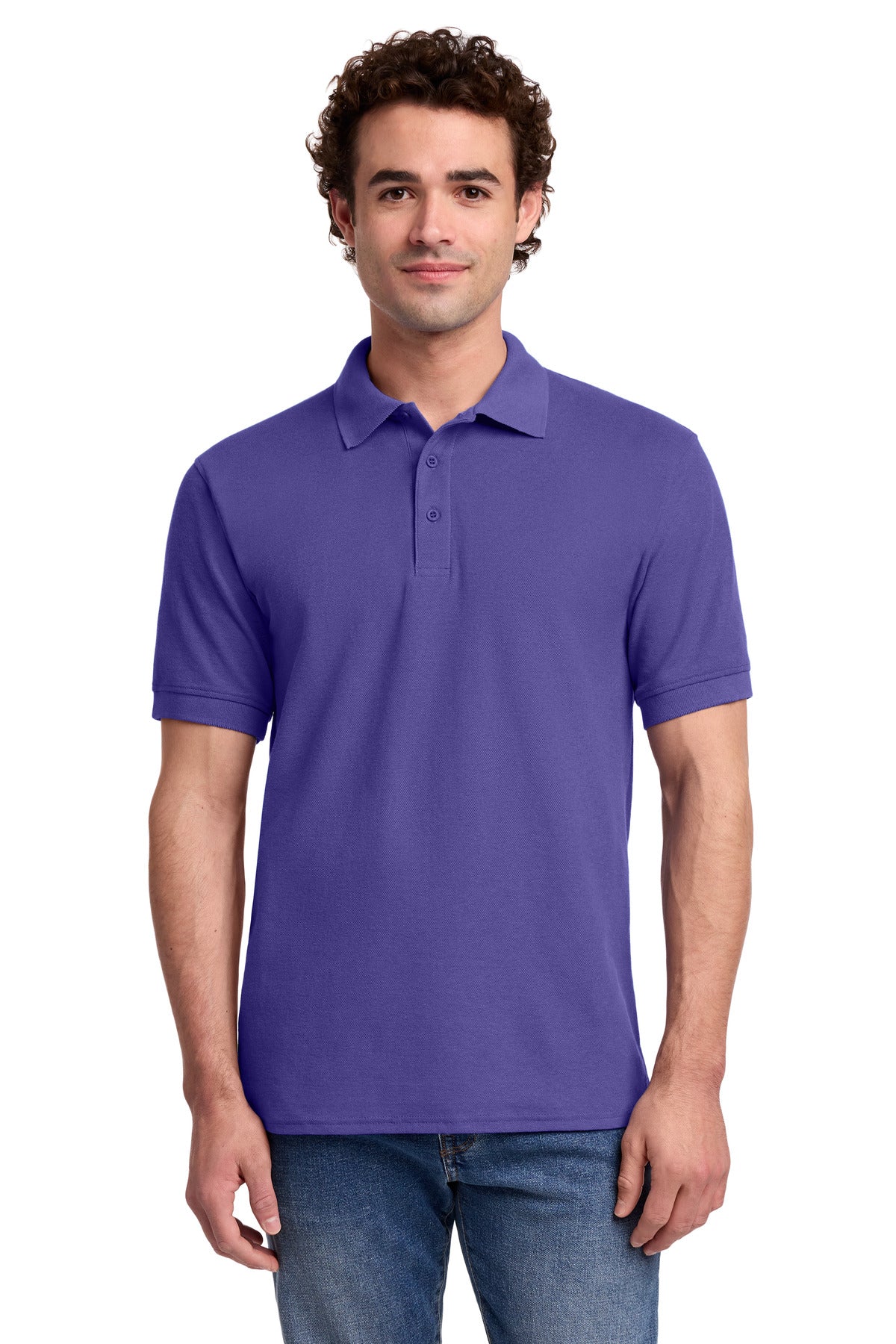 Custom Embroidery or DTF Print - Port & Co ®  Core Blend Pique Polo. KP155