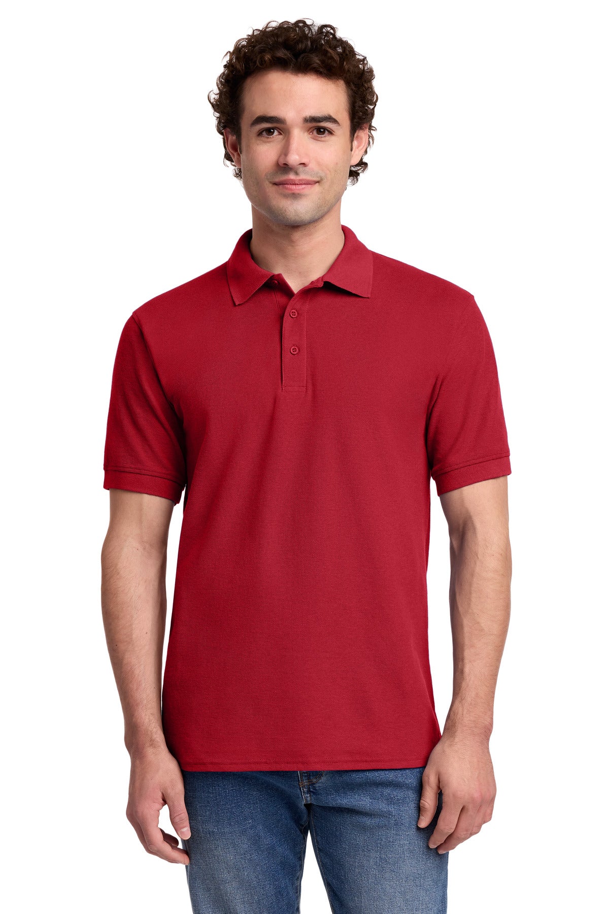 Custom Embroidery or DTF Print - Port & Co ®  Core Blend Pique Polo. KP155