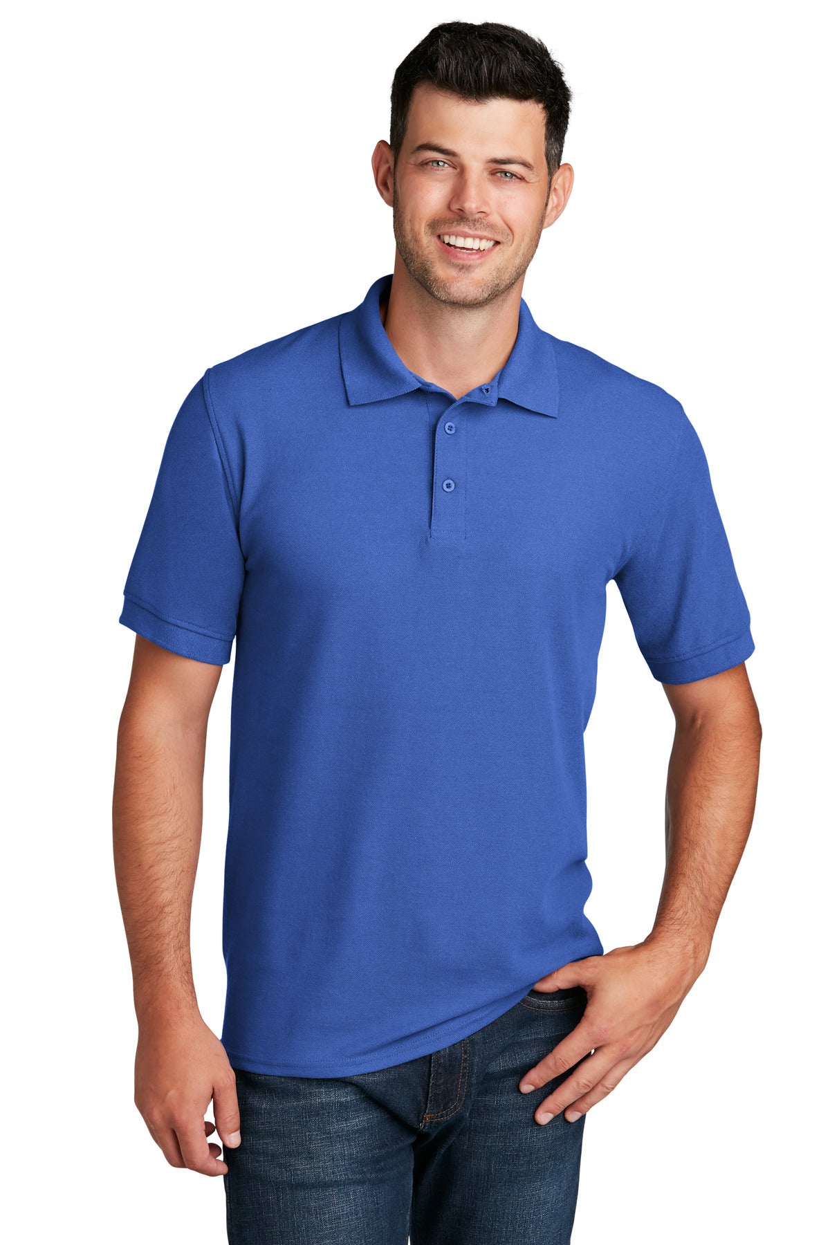 Custom Embroidered - Port & Company© Core Blend Pique Polo. KP155