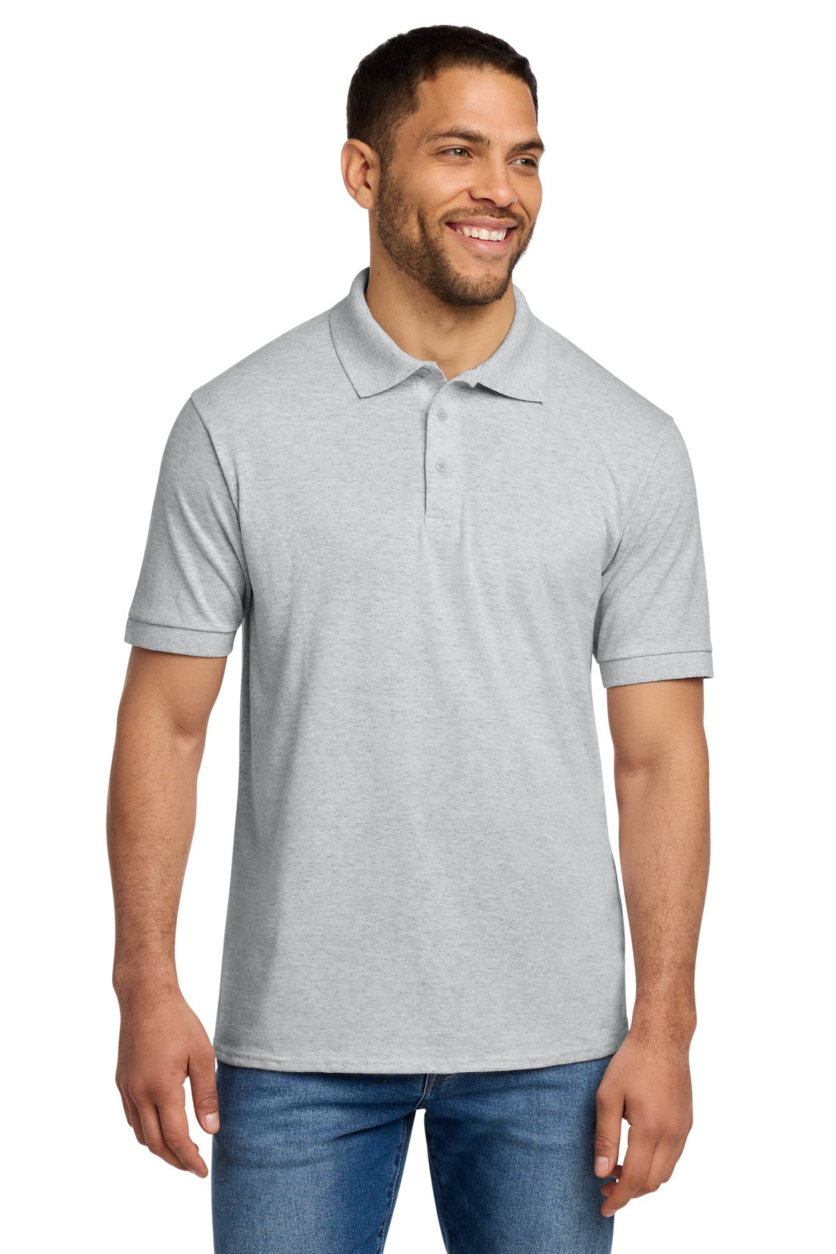 Custom Embroidery or DTF Print - Port & Co ®  Core Blend Jersey Knit Polo. KP55