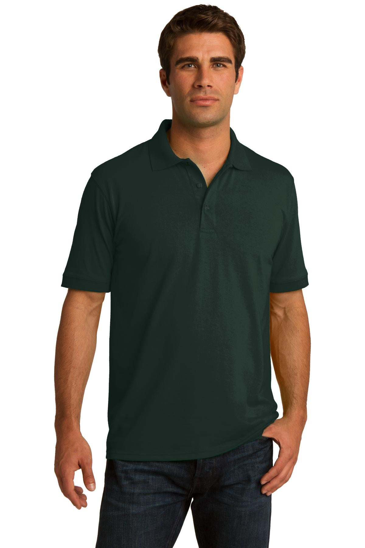 Custom Embroidered - Port & Company© Tall Core Blend Jersey Knit Polo. KP55T