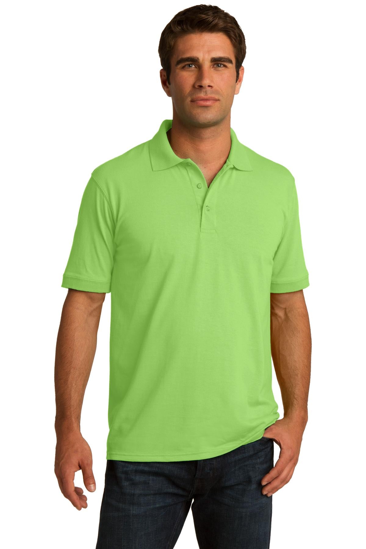 Custom Embroidered - Port & Company© Tall Core Blend Jersey Knit Polo. KP55T