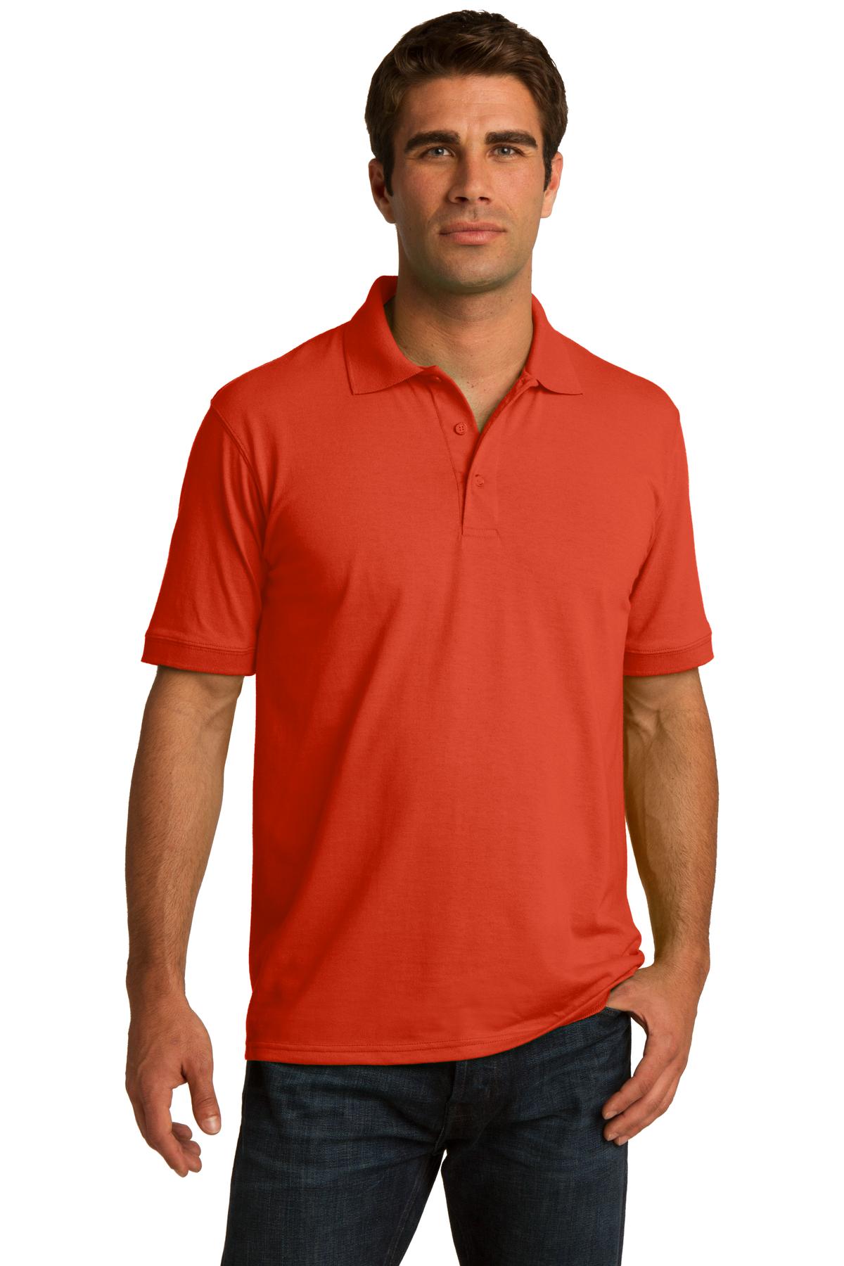 Custom Embroidered - Port & Company© Tall Core Blend Jersey Knit Polo. KP55T