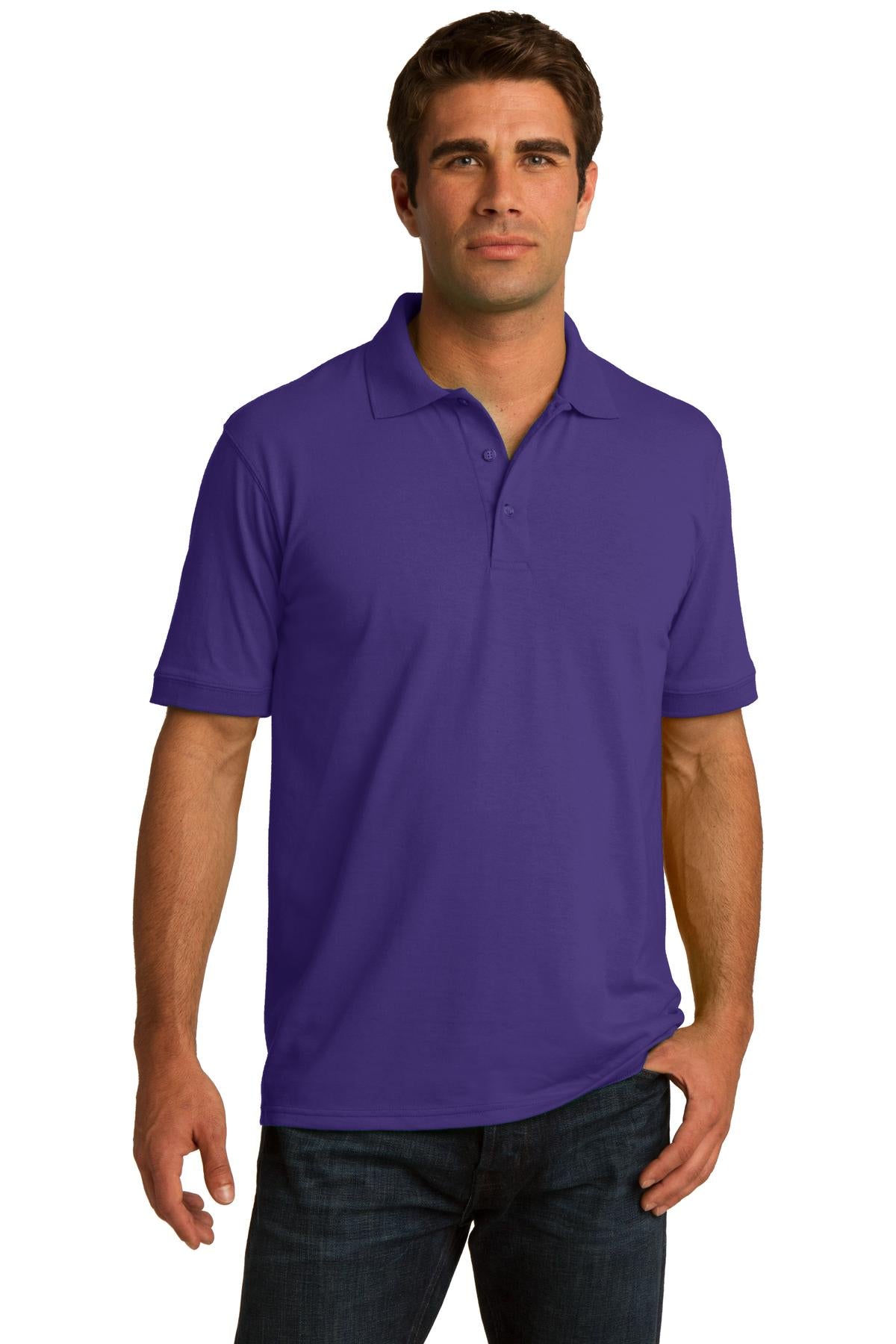 Custom Embroidered - Port & Company© Core Blend Jersey Knit Polo. KP55
