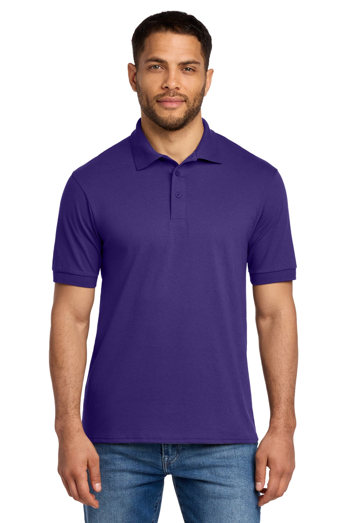 Custom Embroidery or DTF Print - Port & Co ®  Tall Core Blend Jersey Knit Polo. KP55T