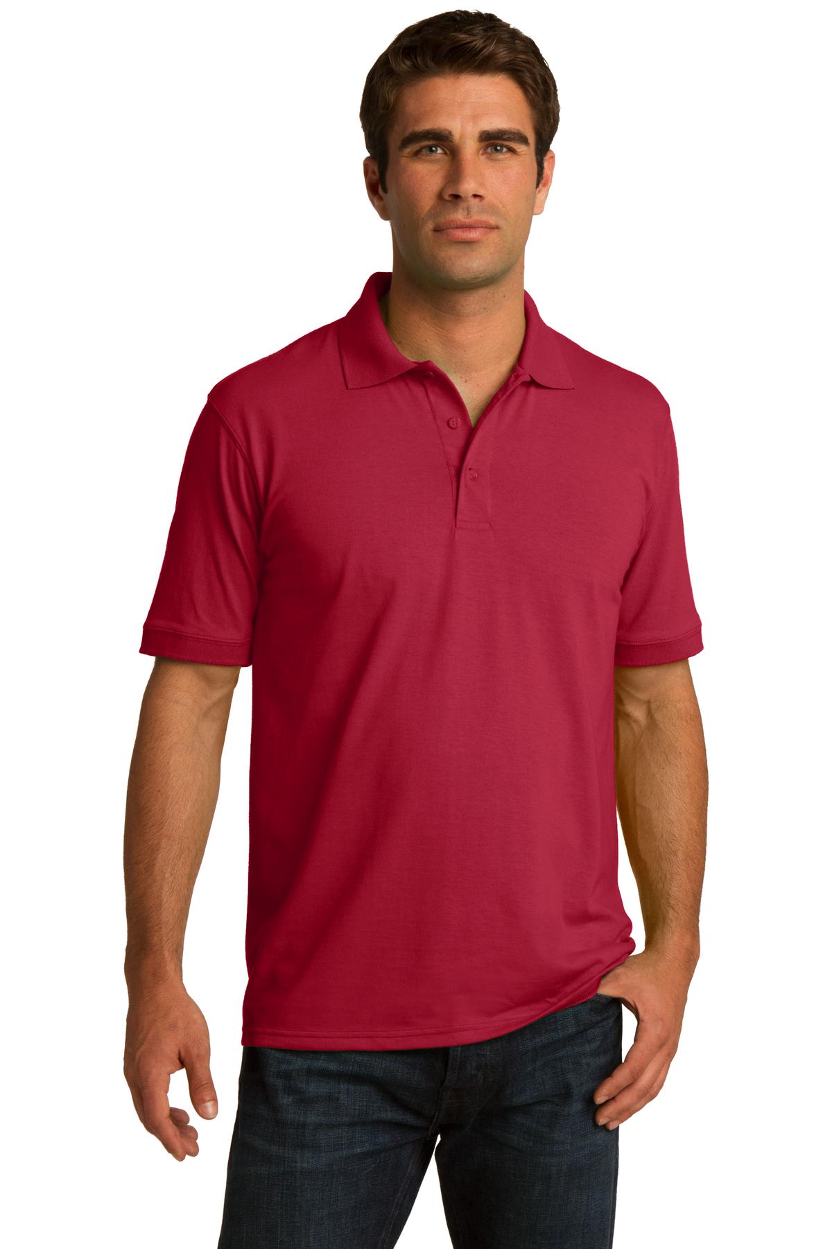 Custom Embroidered - Port & Company© Tall Core Blend Jersey Knit Polo. KP55T