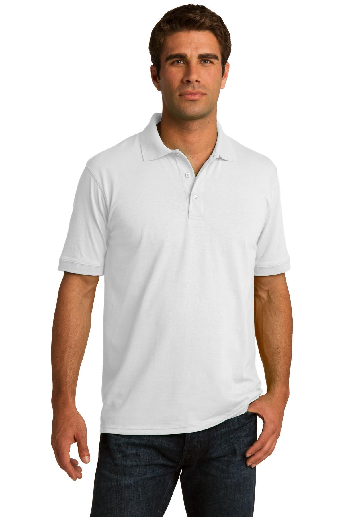 Custom Embroidered - Port & Company© Tall Core Blend Jersey Knit Polo. KP55T
