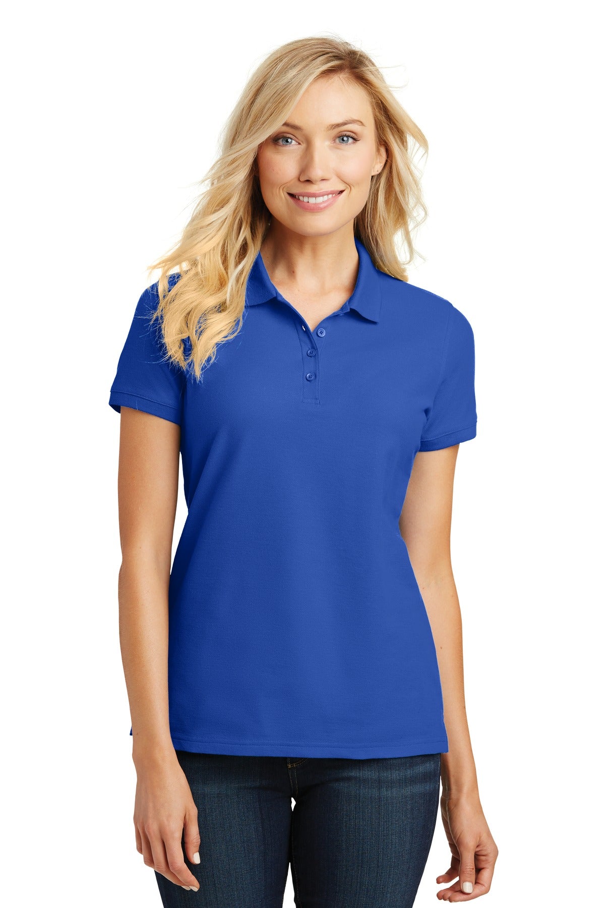 Custom Embroidery or DTF Print - Port Authority ®  Women's Core Classic Pique Polo. L100