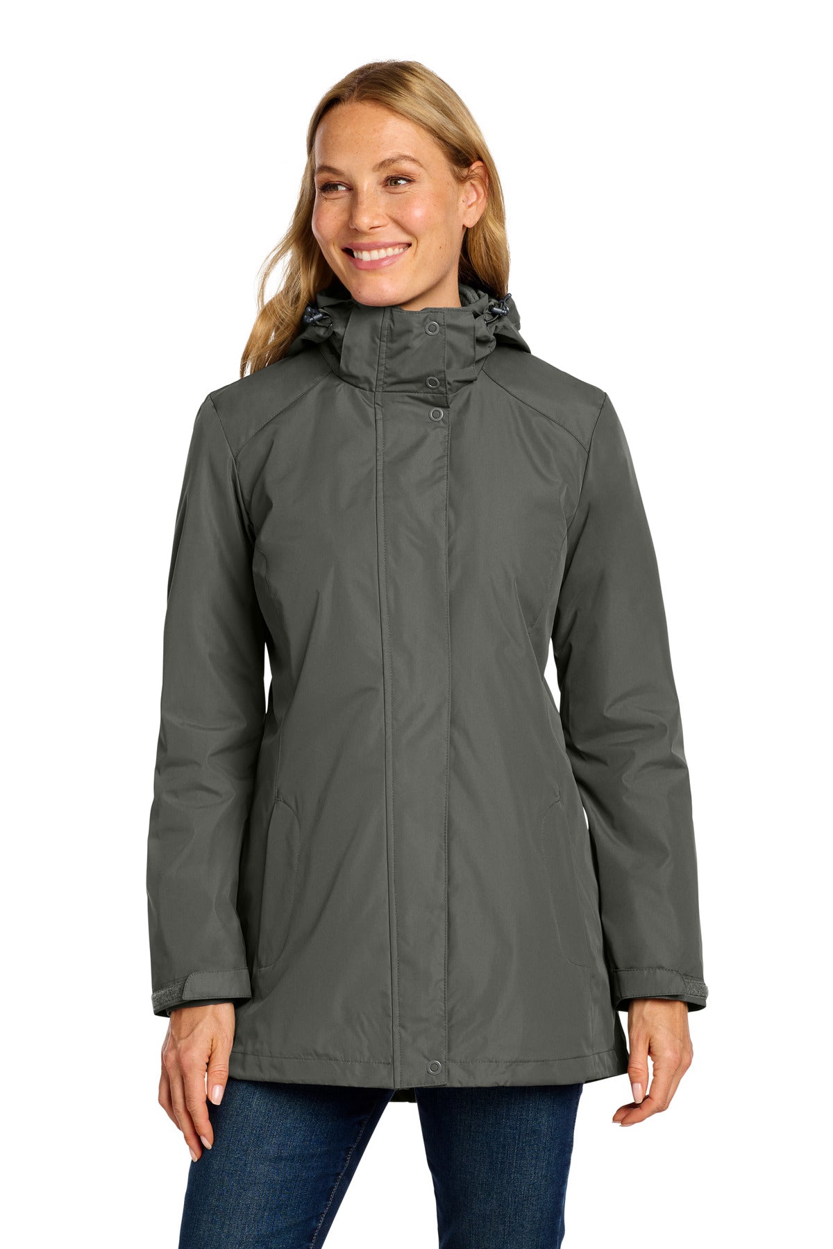 Custom Embroidery or DTF Print - Port Authority ®  Women's All-Weather 3-in-1 Jacket L123