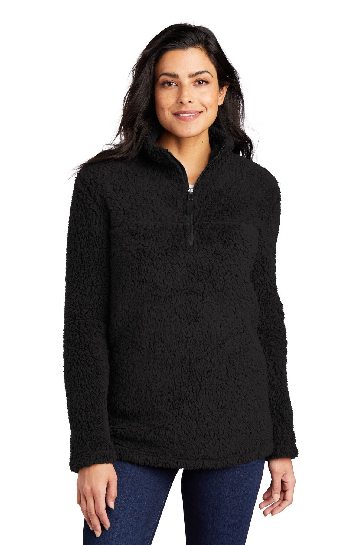 Custom Embroidery or DTF Print - Port Authority ®  Women's Cozy 1/4-Zip Fleece L130