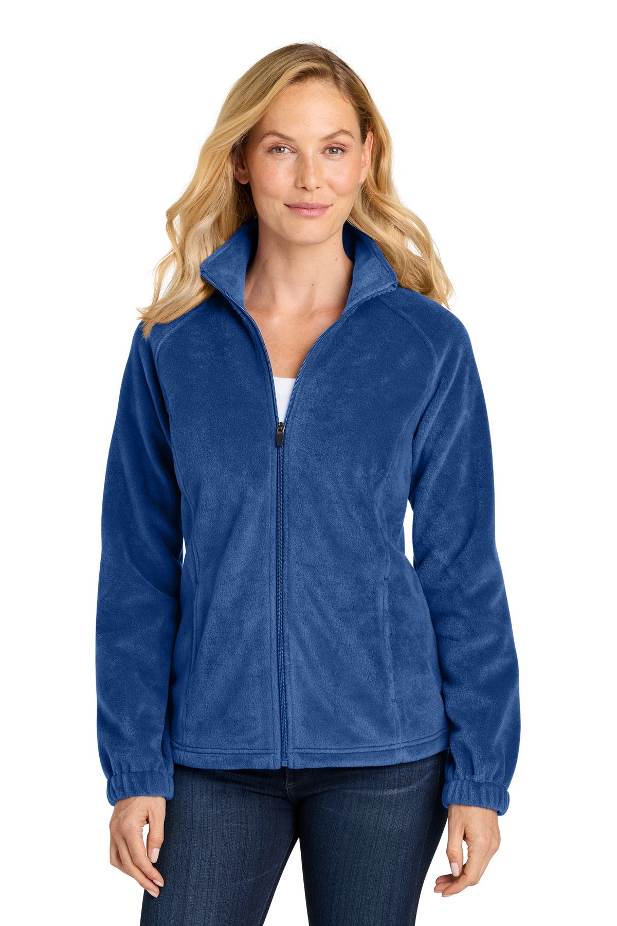 Custom Embroidery or DTF Print - Port Authority ®  Women's Plush Fleece Full-Zip Jacket L190